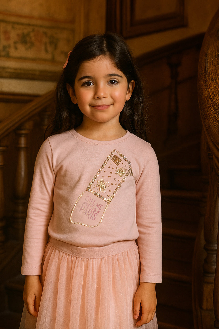 NORA call me in Paris &Truhy mesh and pearls skirt