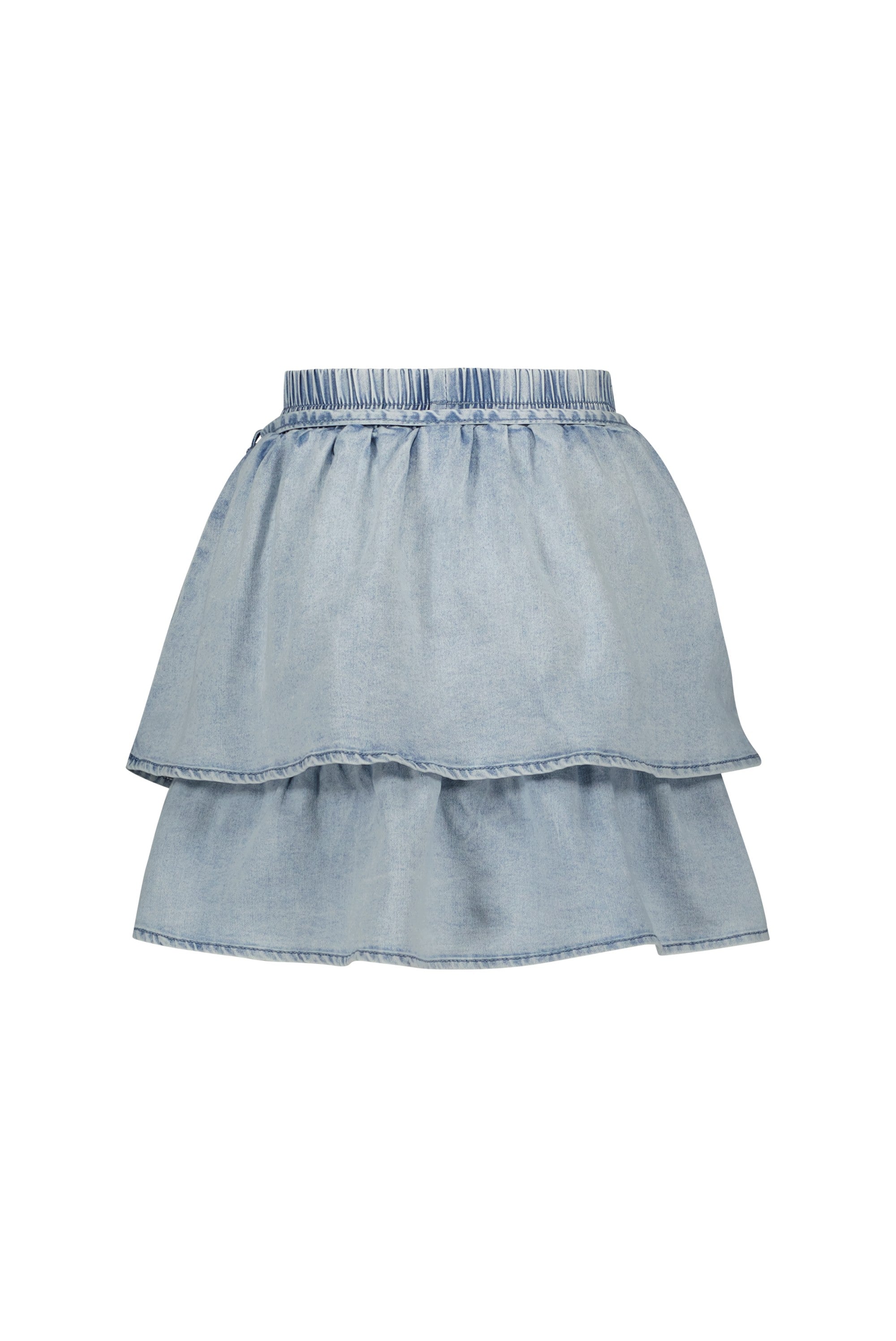 TOEDOE layered skirt Denim