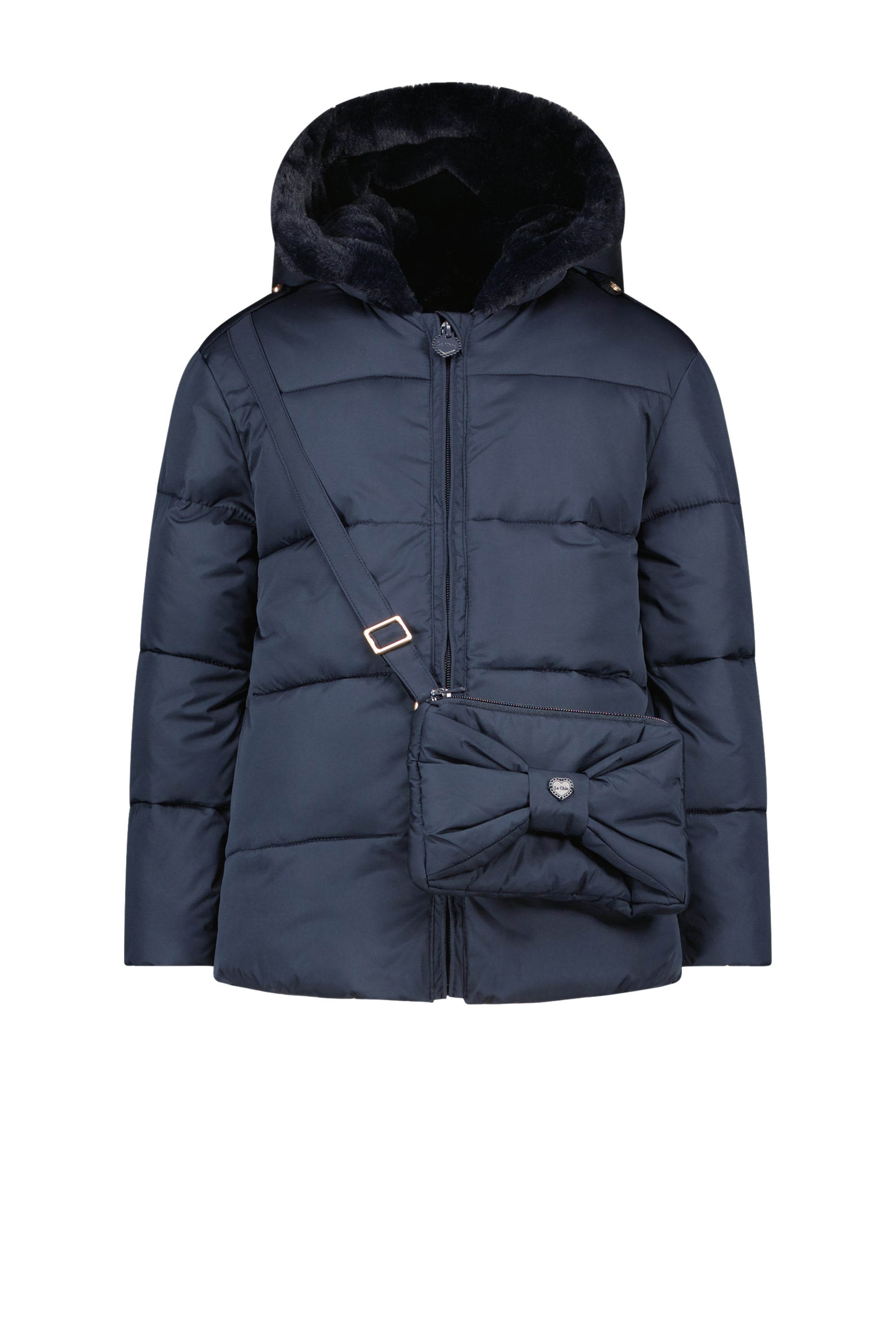 ♥ BABS ♥ short coat with bow-bag *Blue Navy*