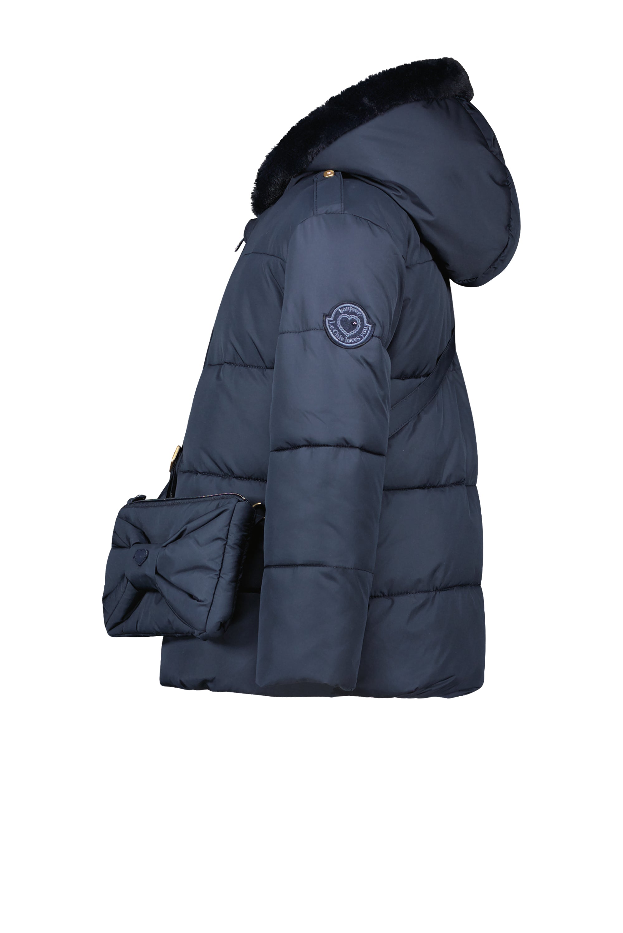 ♥ BABS ♥ short coat with bow-bag *Blue Navy*
