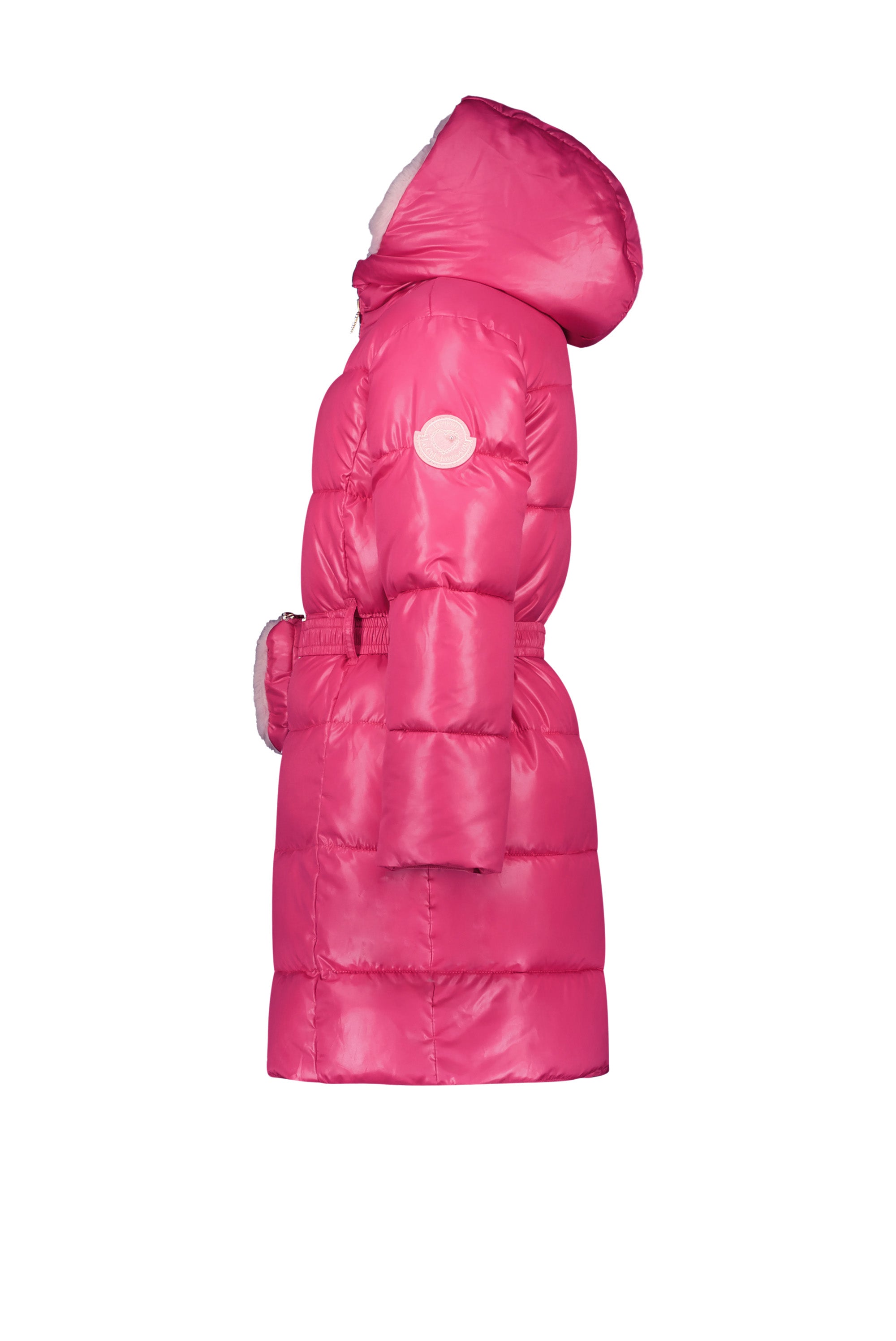 ♥ BIRDO ♥ furry bag & belt coat *Tickle Me Pink*