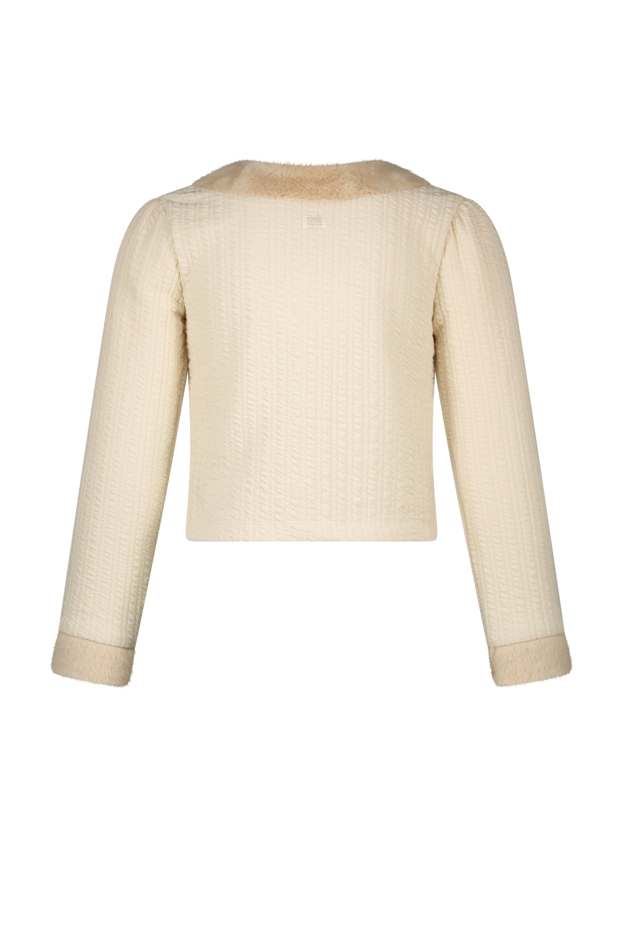 ♥ AMSLEY ♥ cable knit & fur jacket *Dreamy Creamy*