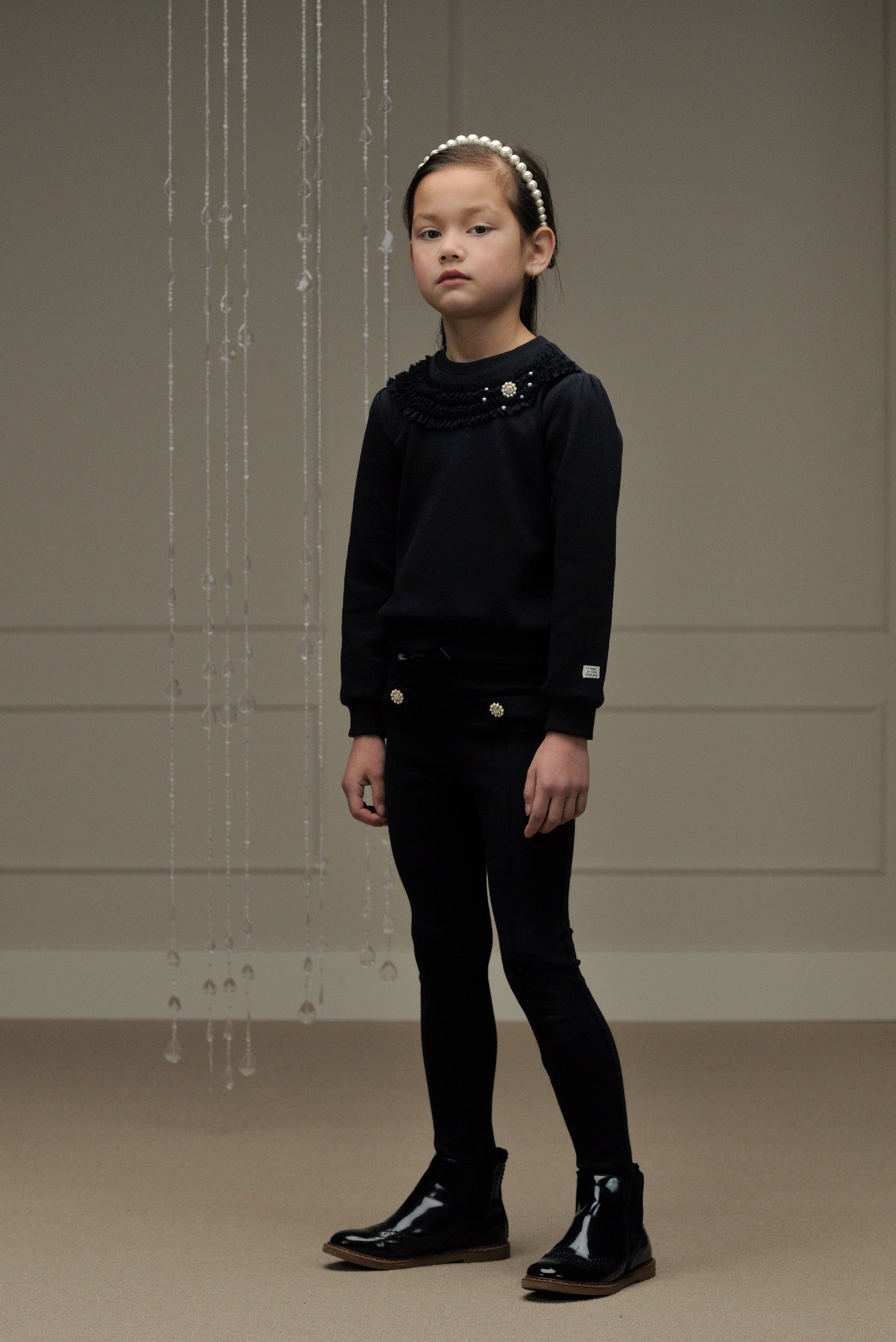 ♥ DEMIRA ♥ thick jersey trousers *Blue Navy*