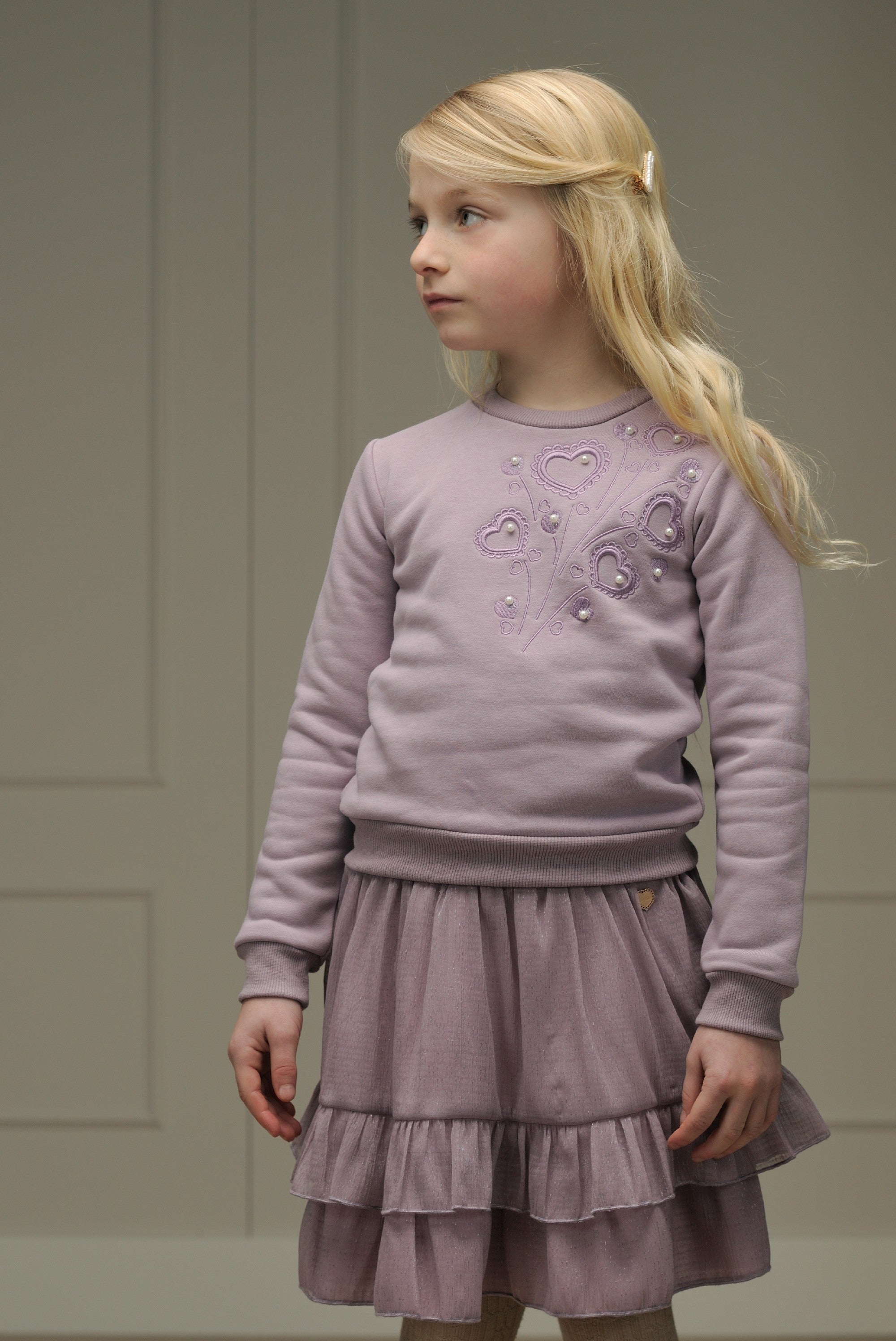 ♥ TAMAR ♥ structure-voile skirt *Sweet Plums*