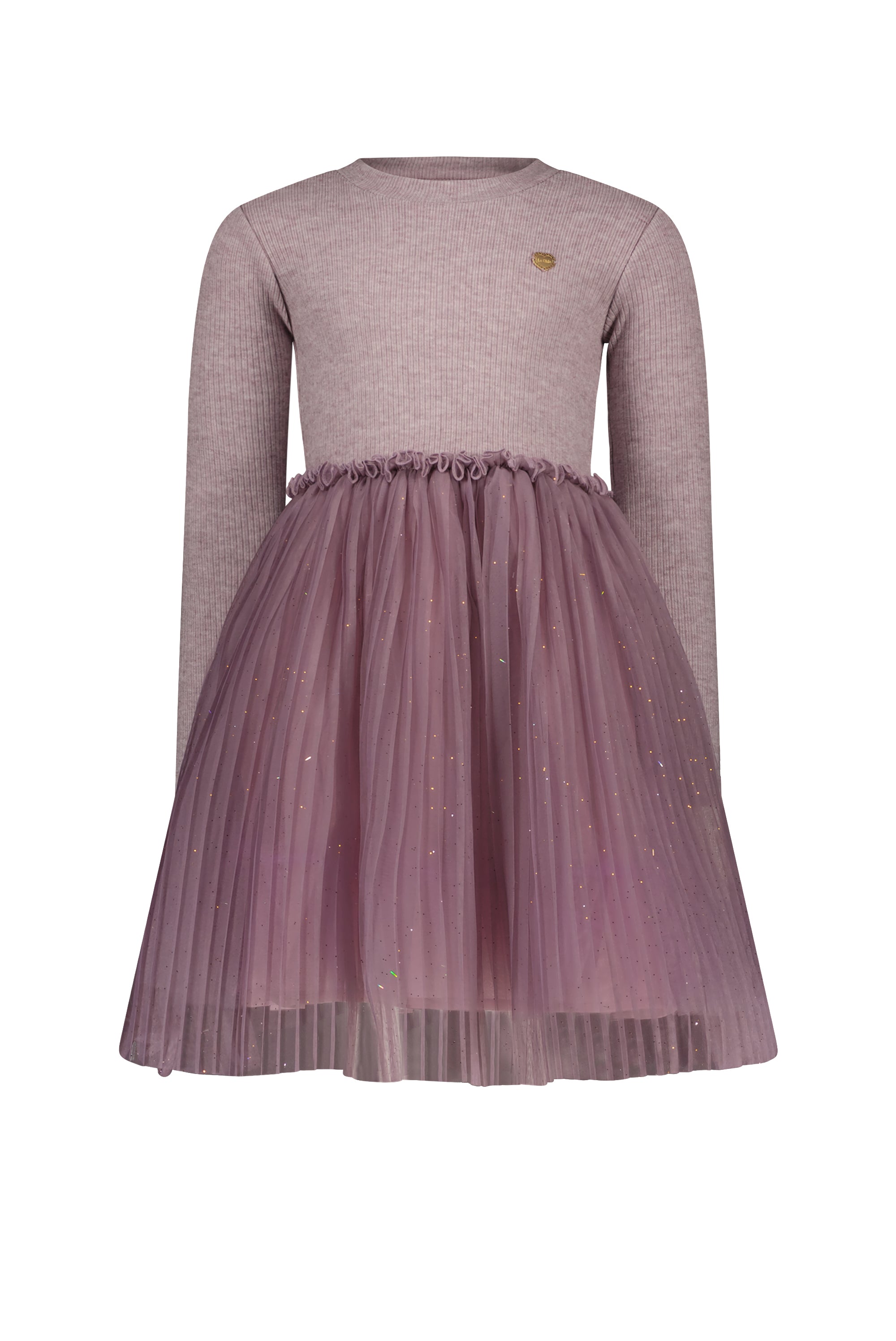 ♥ SMART ♥ soft knit & tulle dress *Sweet Plums*