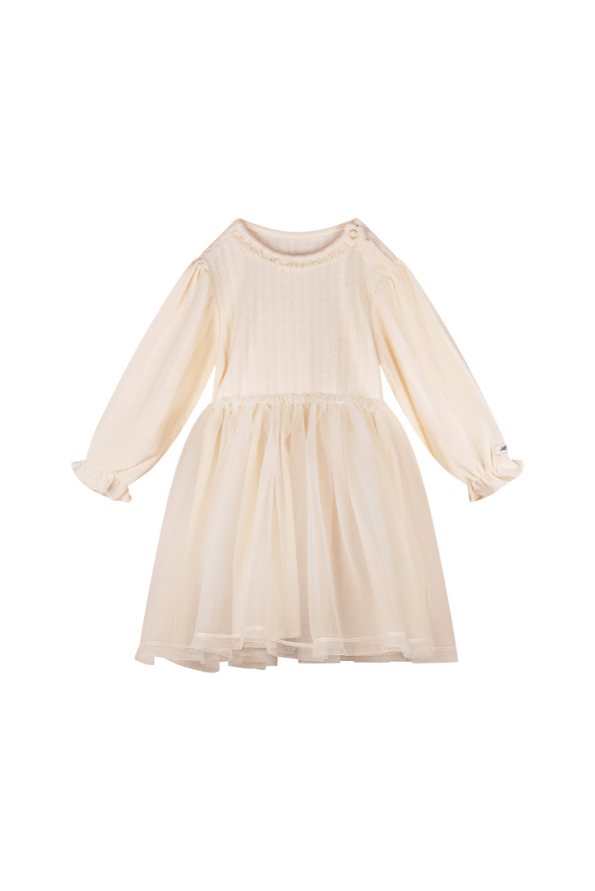 ♥ SOLY ♥ soft cable-tulle dress *Dreamy Creamy*