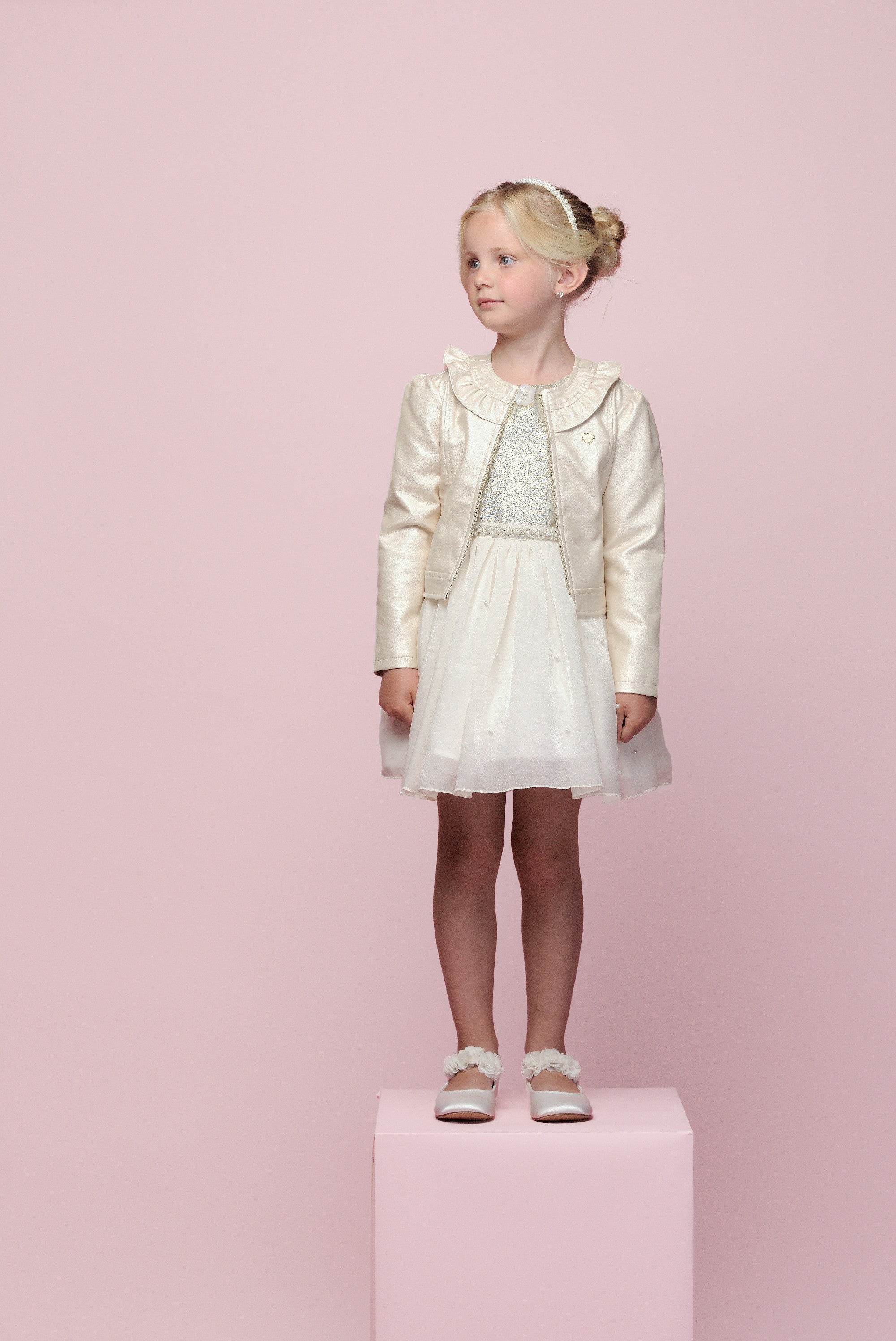 ♥ARLETTE♥ fake leather jacket *Pearled Ivory*