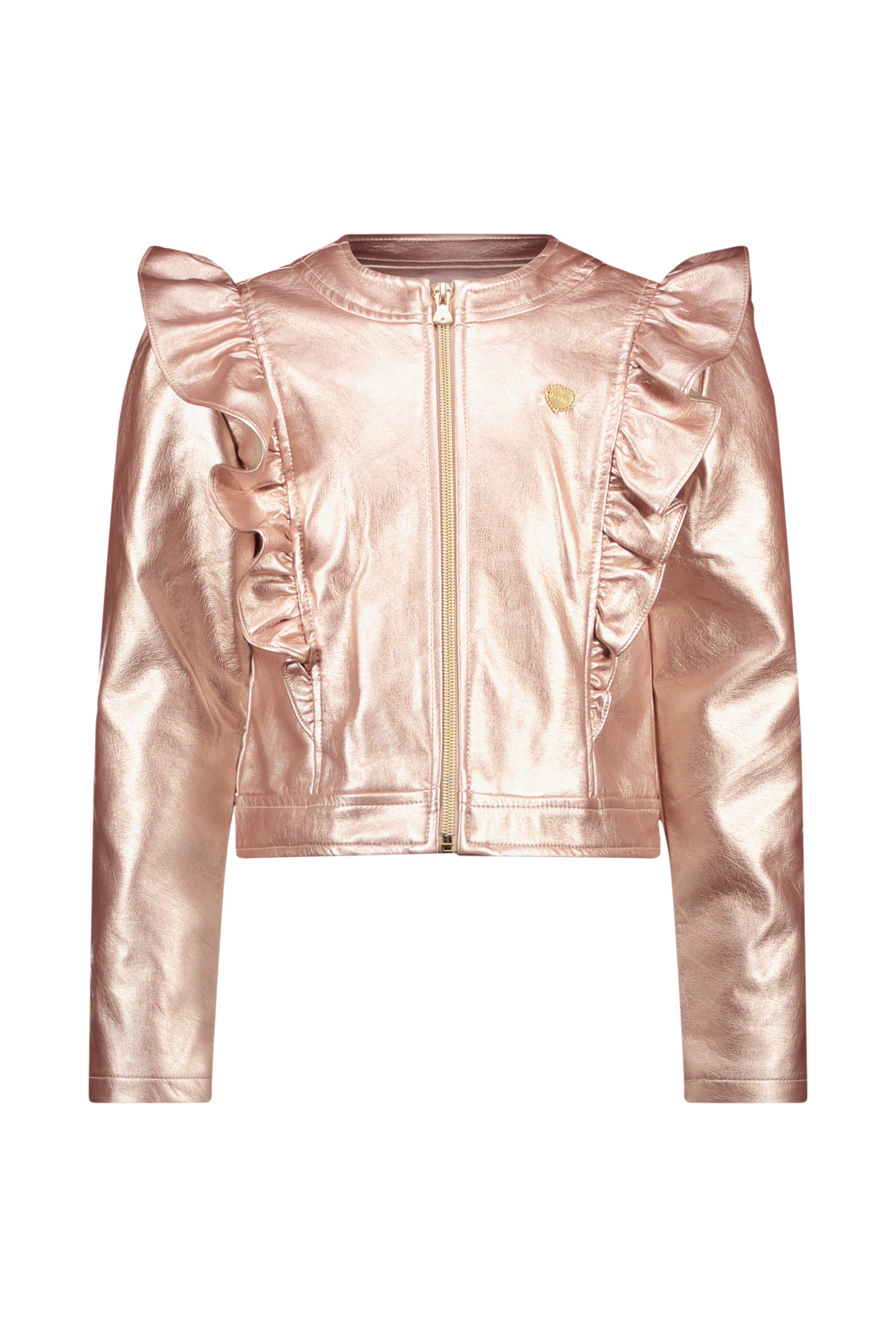 ♥AMORE♥ faux leather jacket *Metallic Blush*