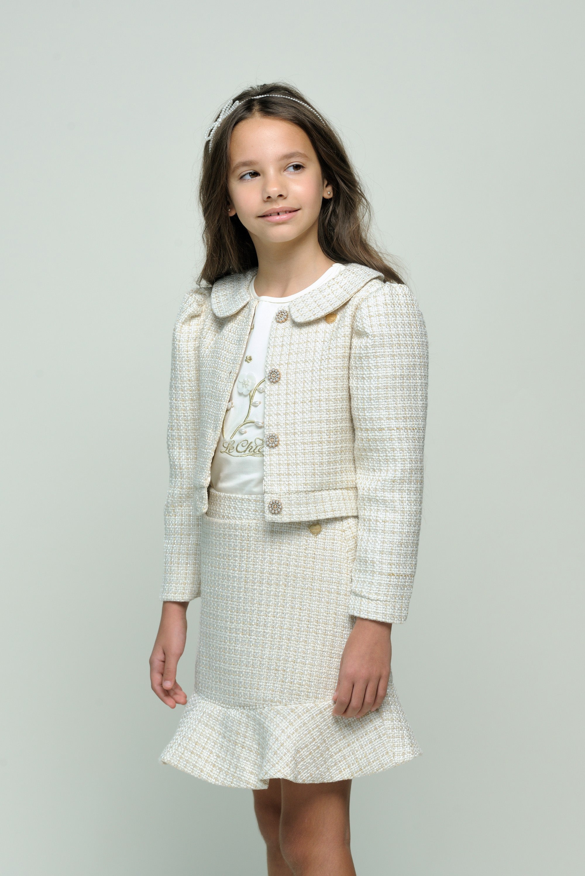 ALEXIS glitter tweed jacket *Gold Rush*