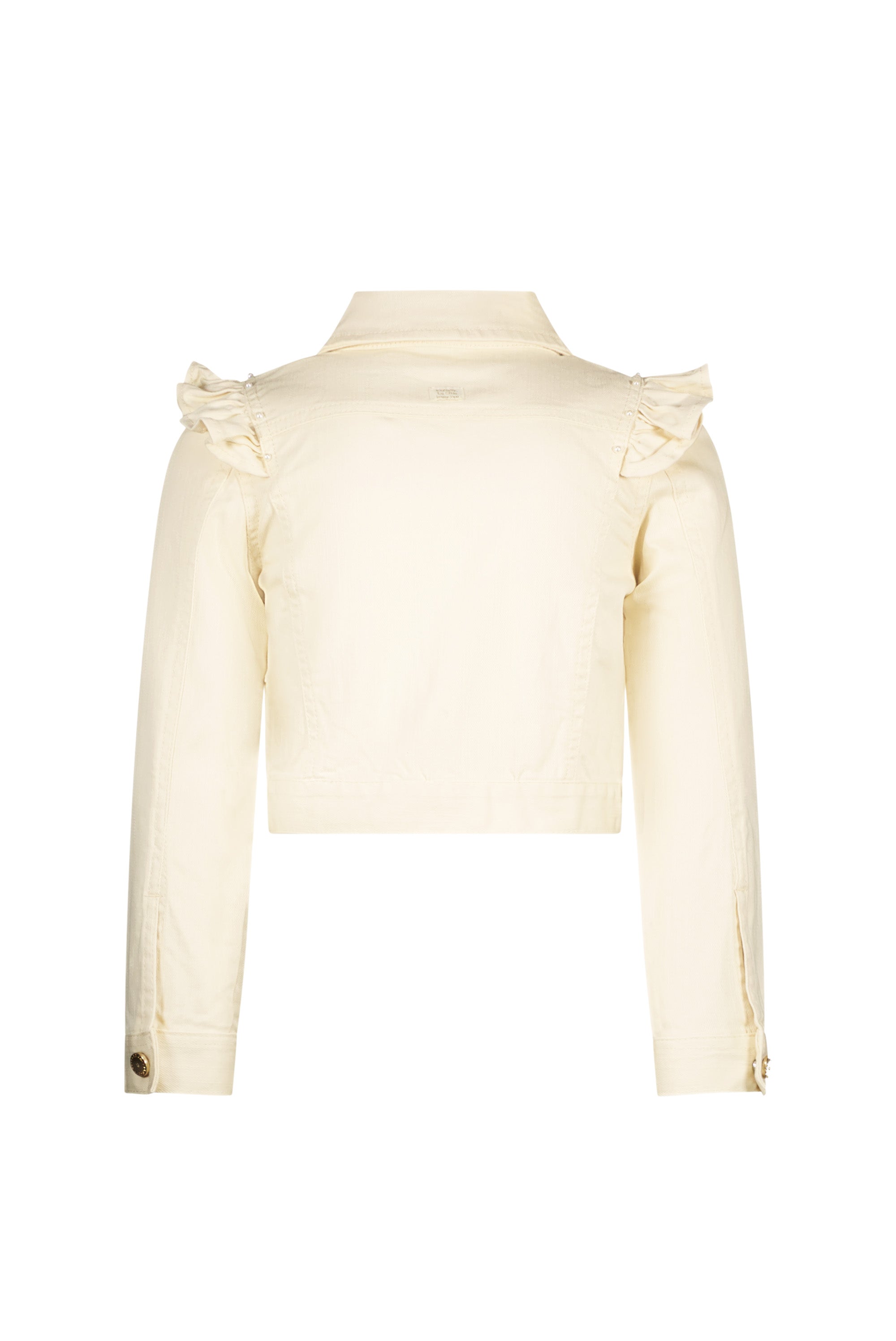 ♥ALYSUM♥ ruffle denim jacket *Pearled Ivory*