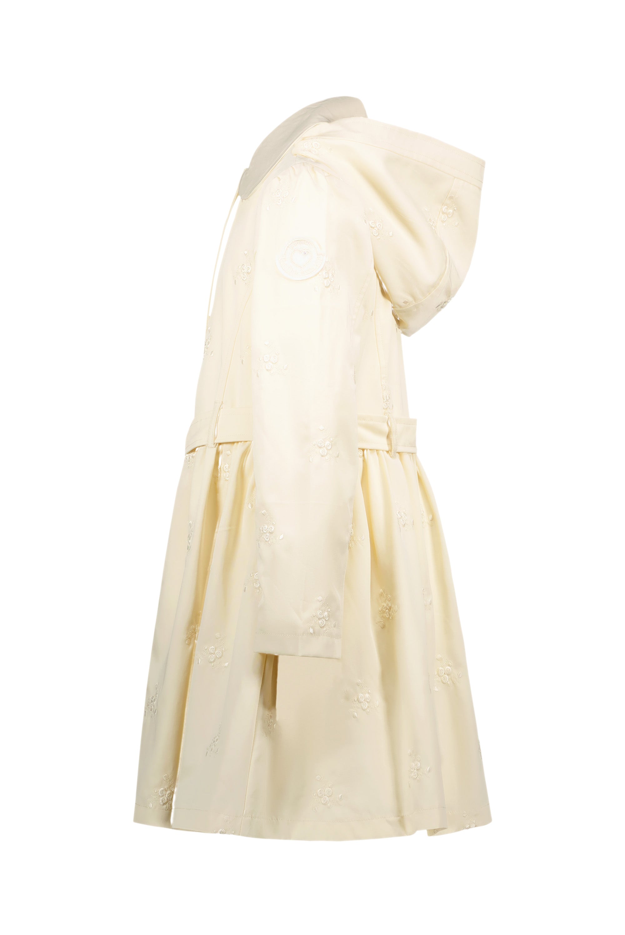 BELSA embroidered summer coat Pearled Ivory