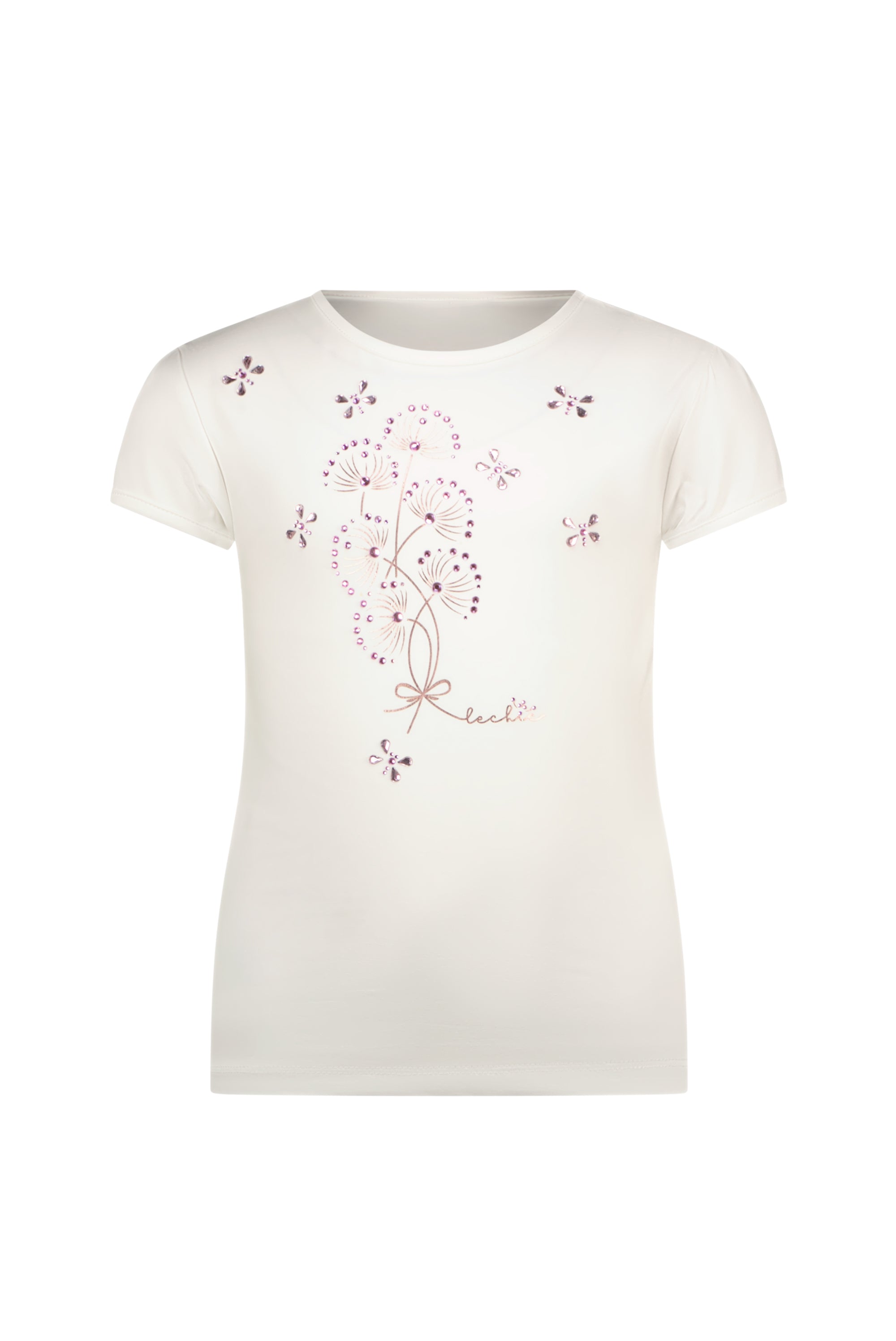 ♥NOMMY♥ foil & stones T-shirt *Off White*