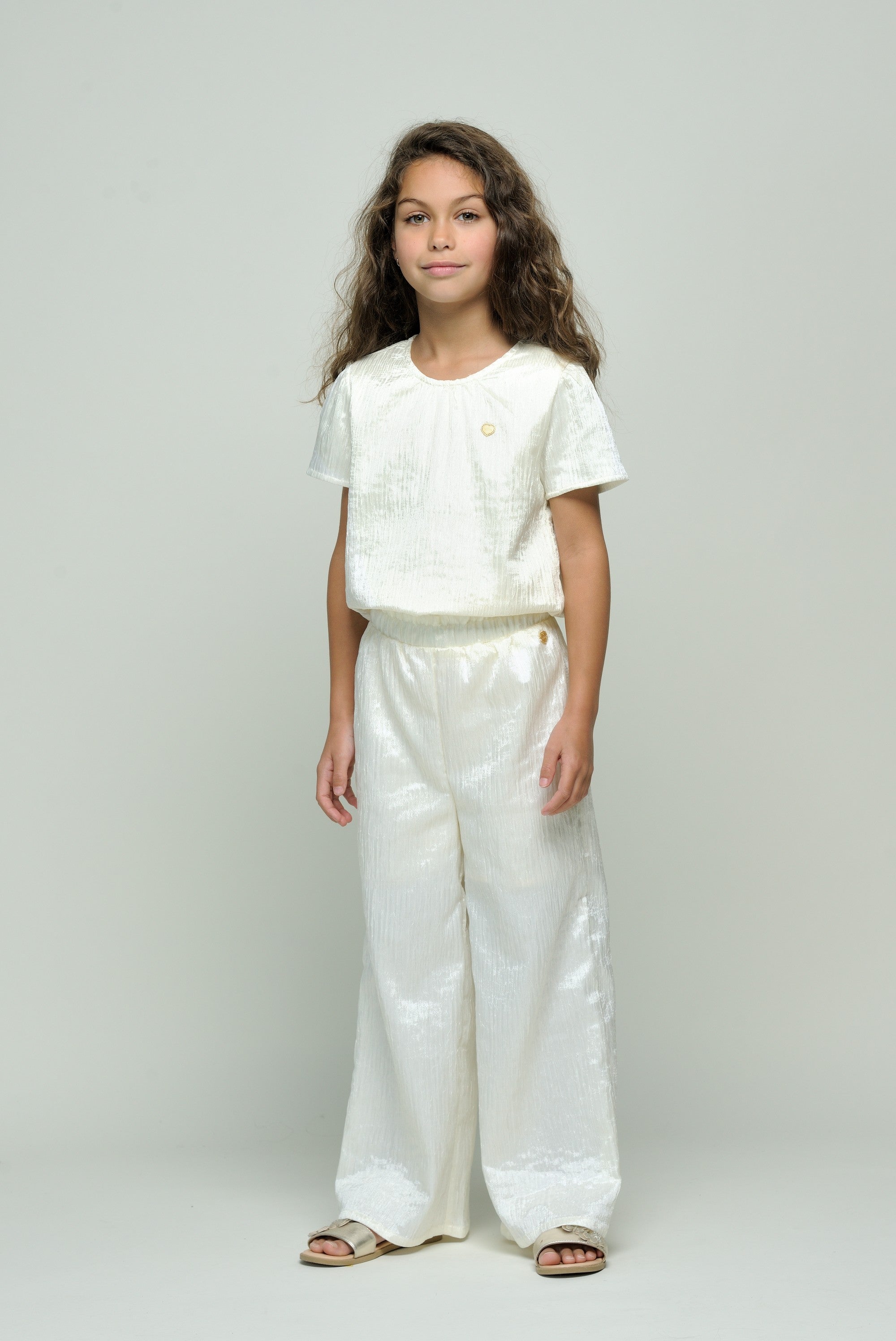 ♥DYROLA♥ crushed satin pants *Dreamy Creamy*