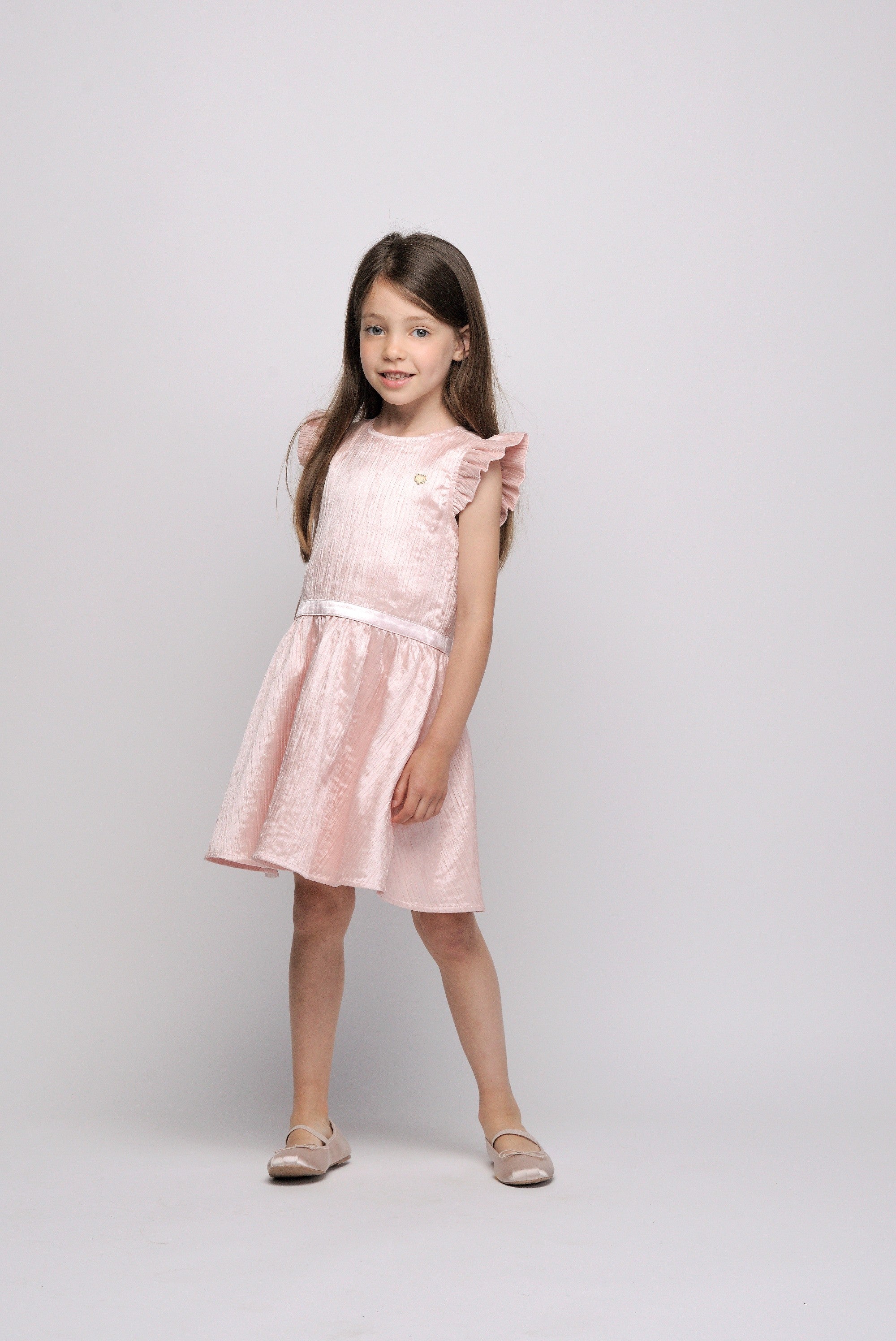 ♥SYMIRA♥ crushed satin dress *Pinky Promise*