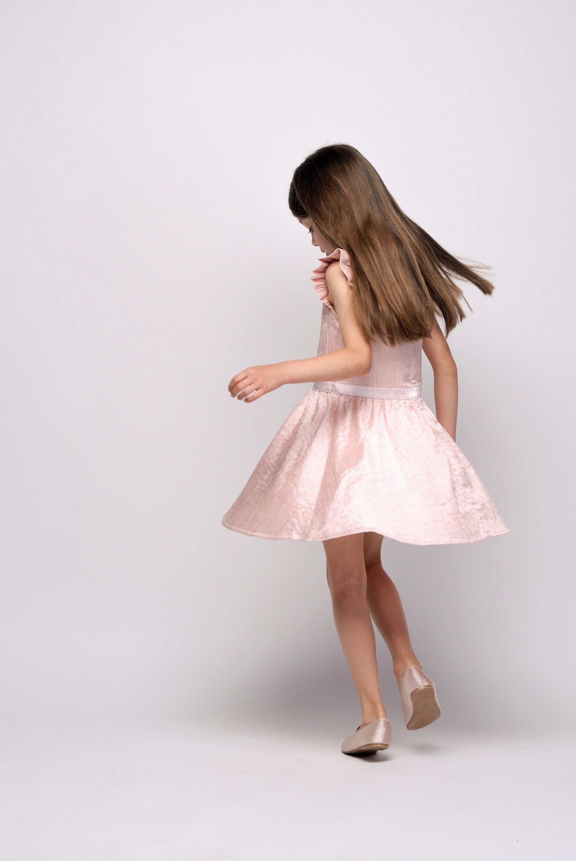 ♥SYMIRA♥ crushed satin dress *Pinky Promise*