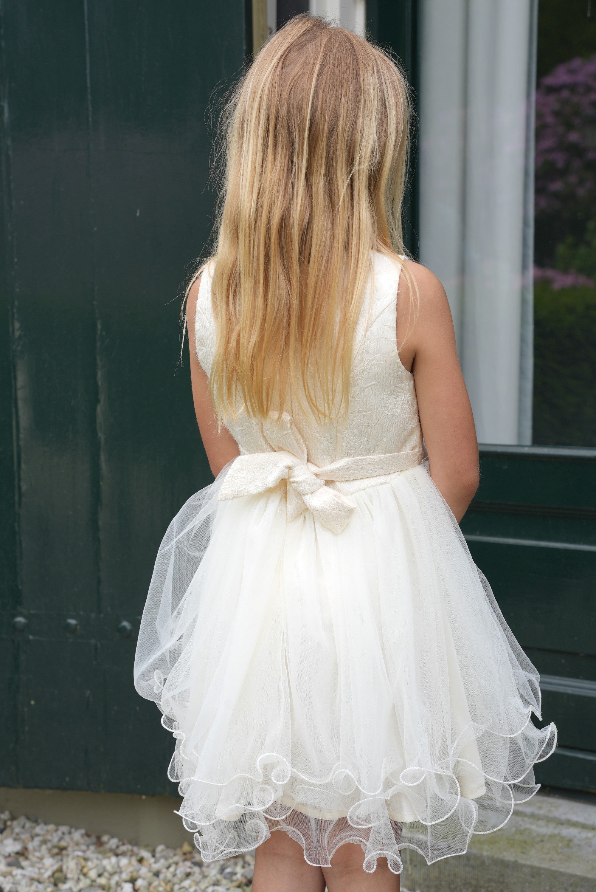 ♥SYMPHA♥ damast & tule dress *Dreamy Creamy*