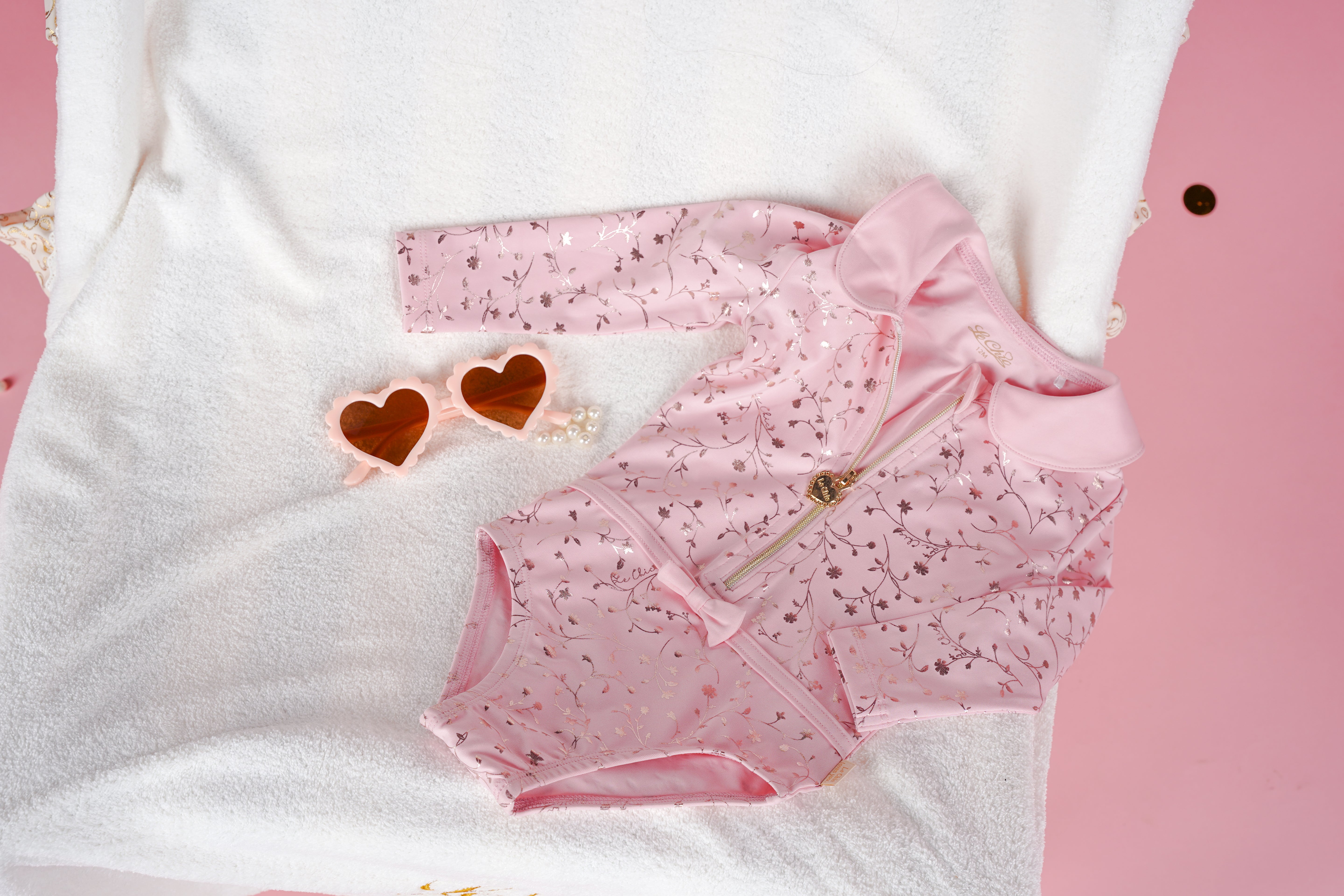 ♥ZIARA♥ swimsuit & sunglasses *Cotton Candy*