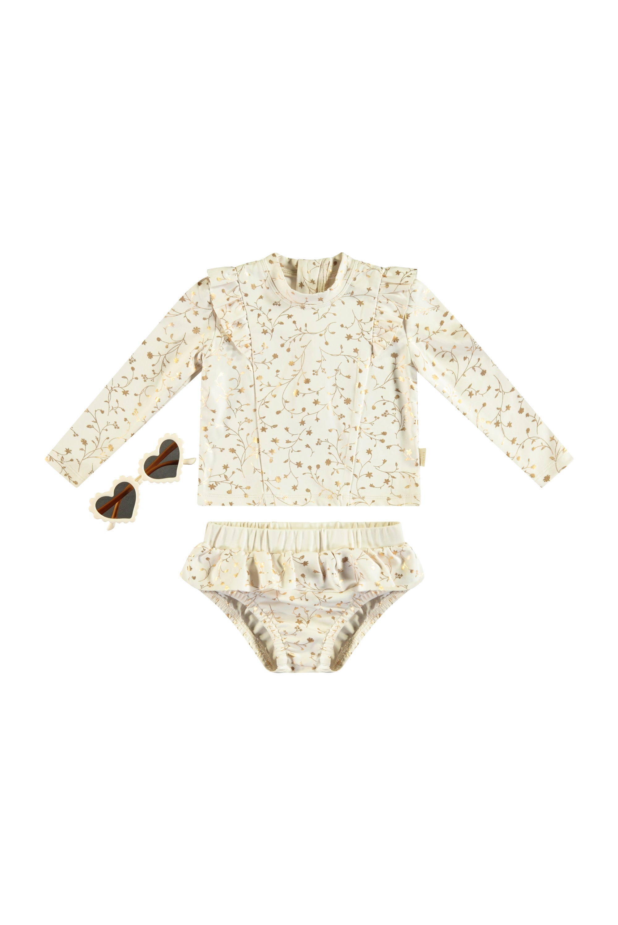 ♥ZOÉ♥ 2-piece swimset & sunglasses *Pearled Ivory*