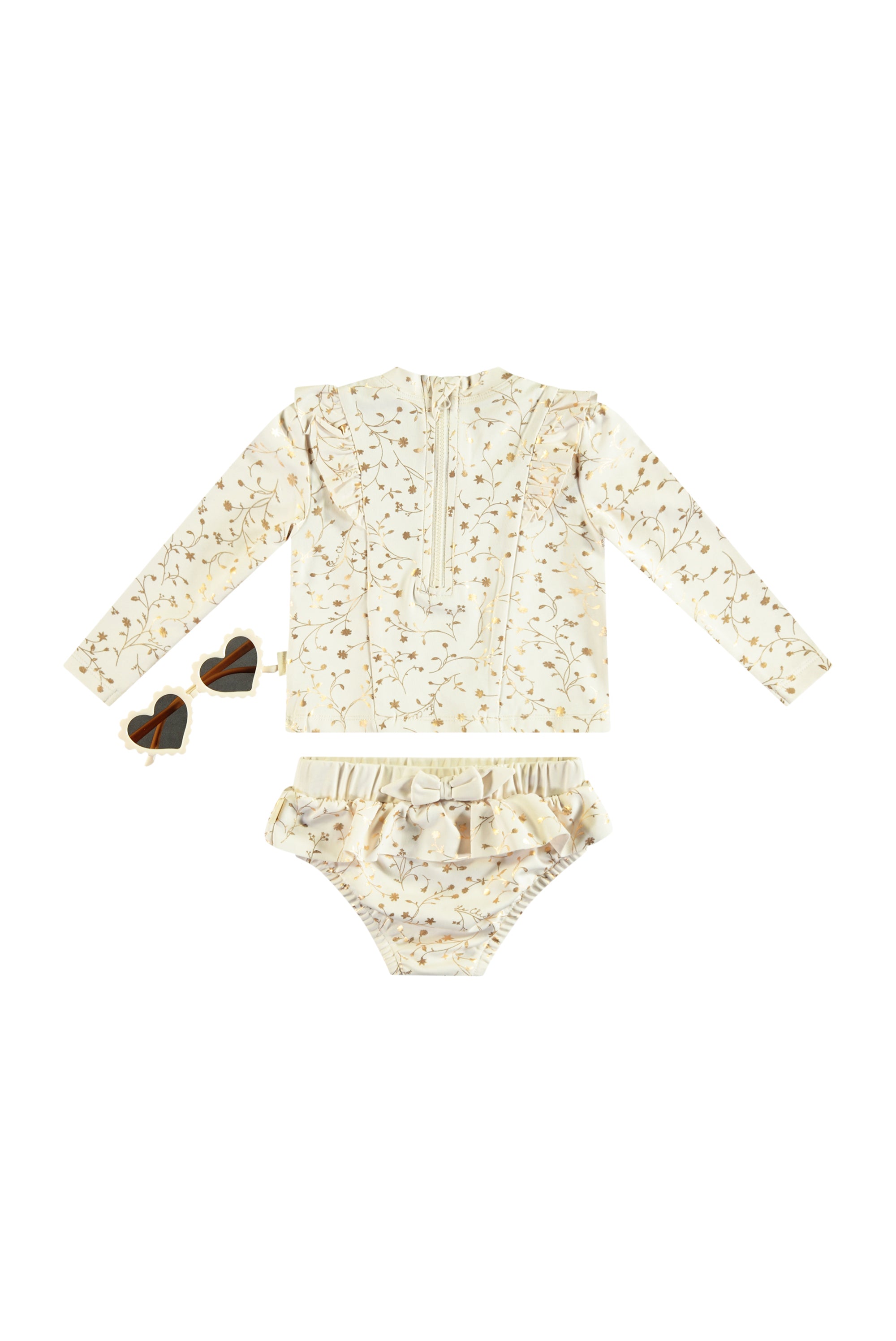 ♥ZOÉ♥ 2-piece swimset & sunglasses *Pearled Ivory*