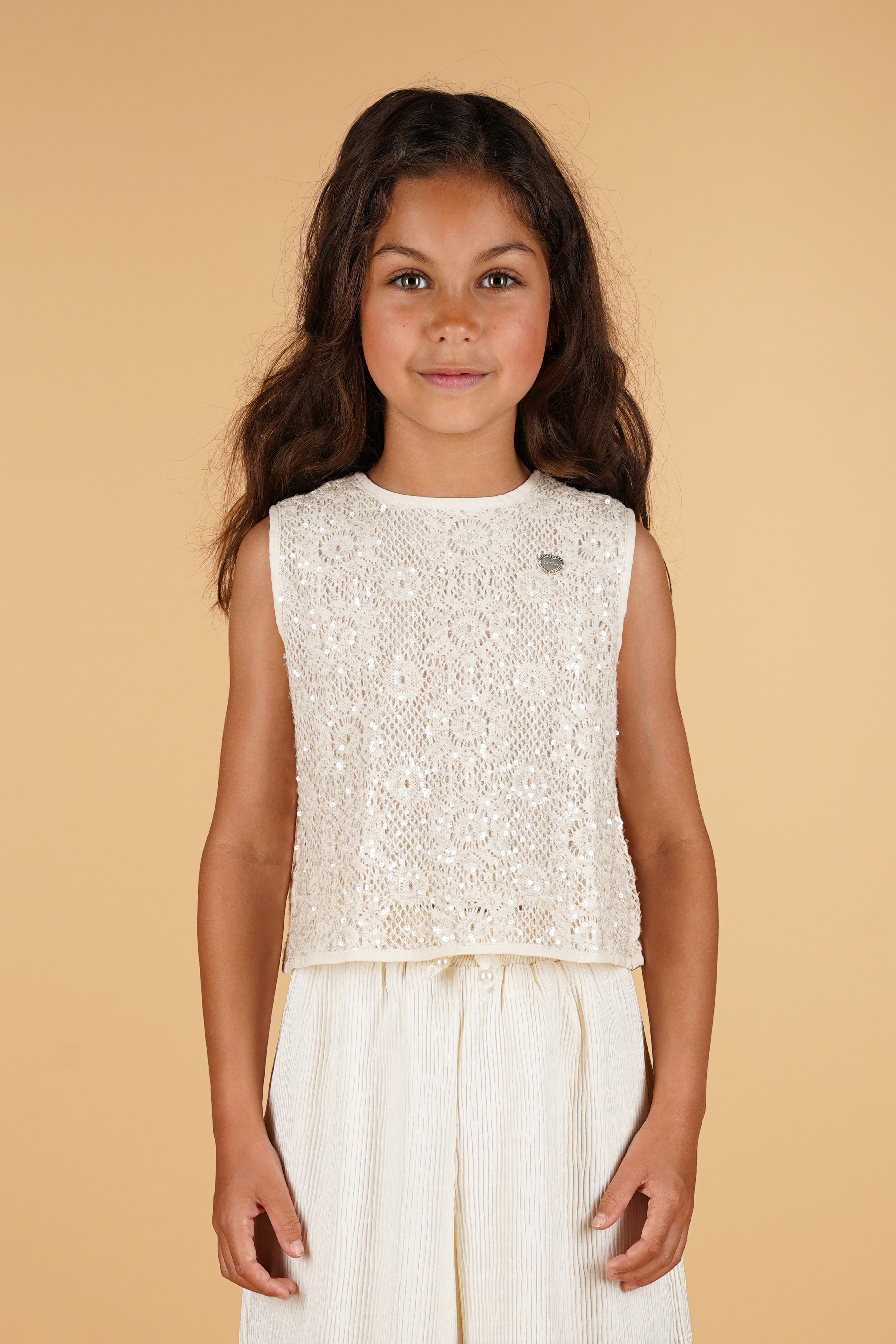 ♥ ENIG ♥ sequin crochet top