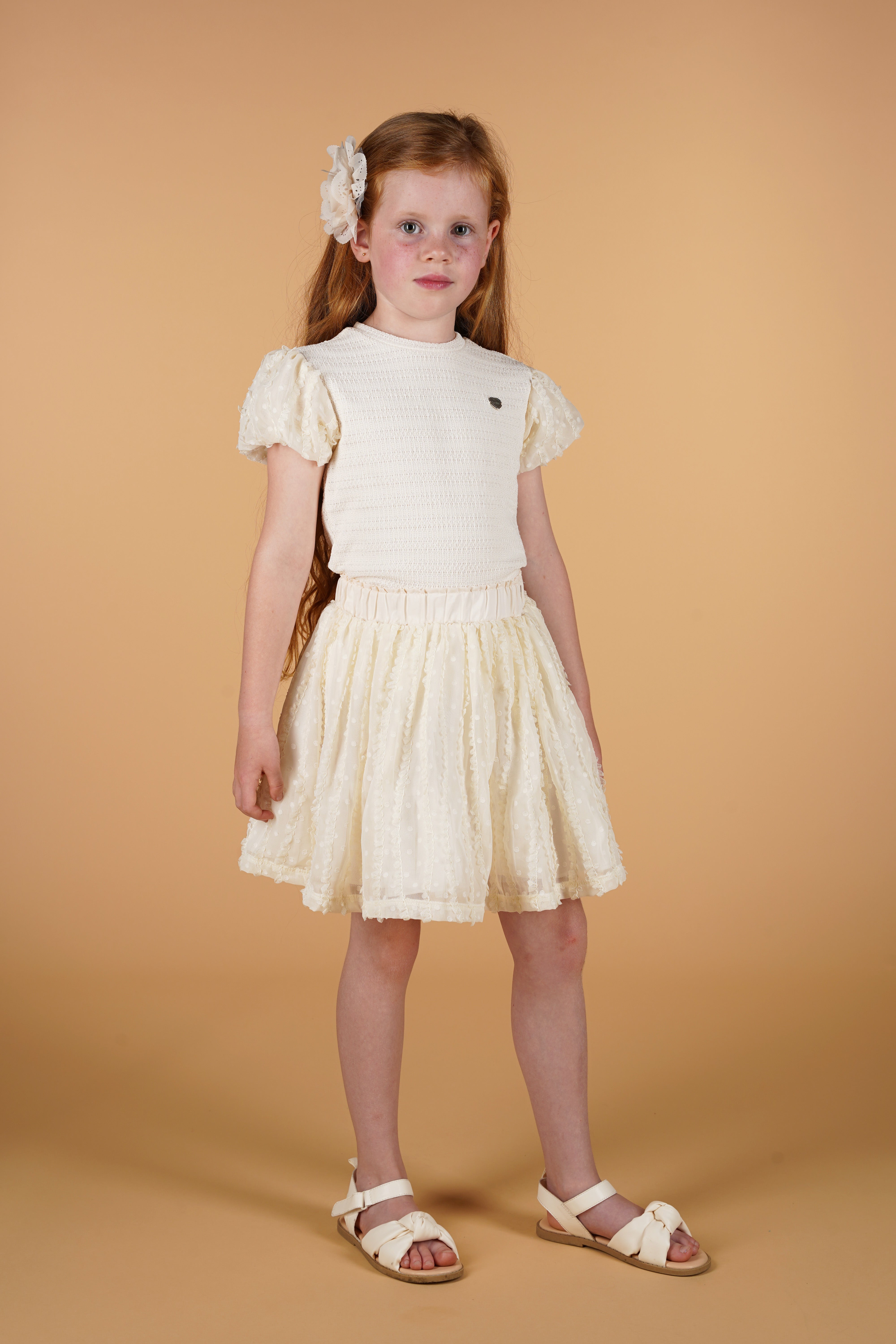 ♥ TEDDIES ♥ dots & ruffles skirt