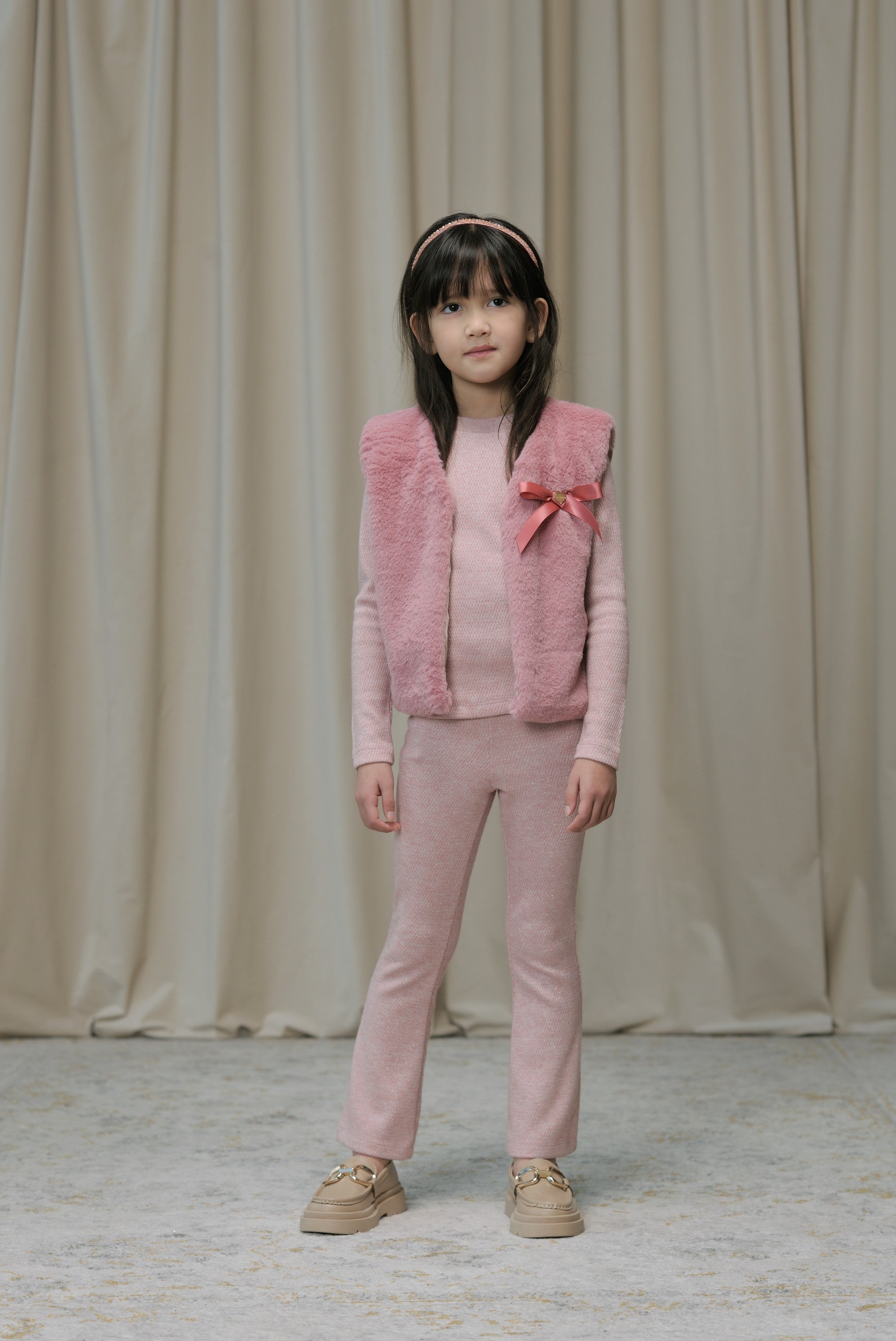 ♥ NADYA ♥ top met ruches *Roze*