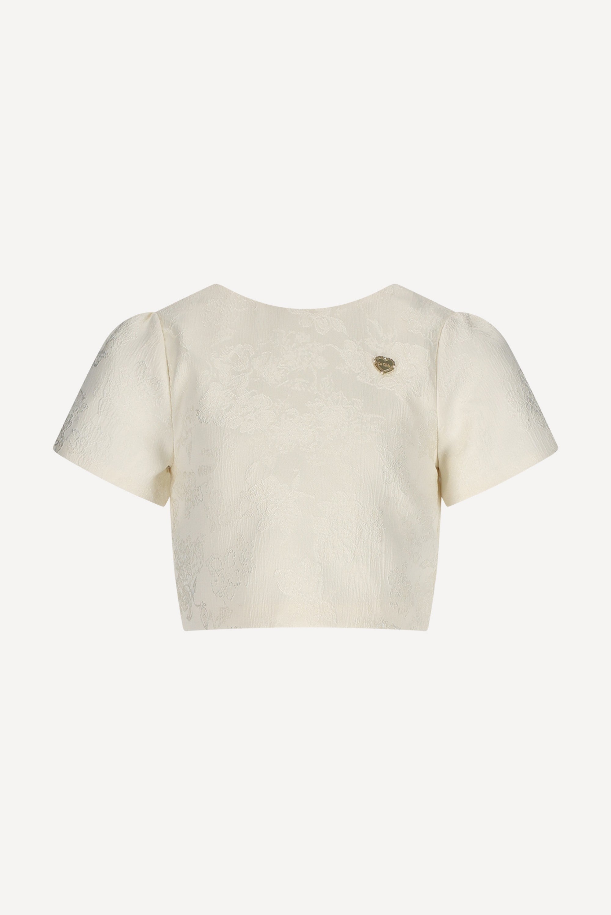 ECLIPSE damast top. Pearl