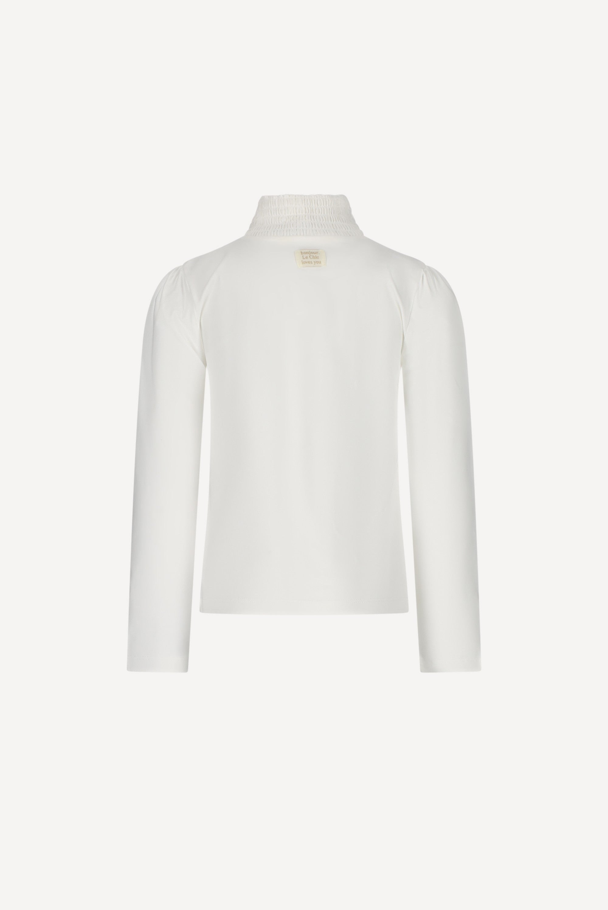 NOUCHKA smock-kraag T-shirt. Off White