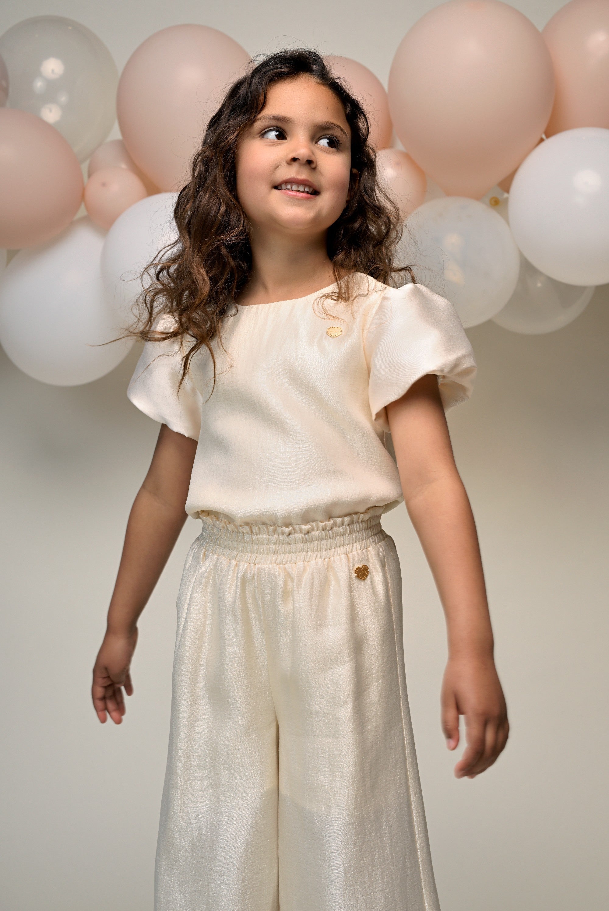 DANSANT wide leg broek. Meringue Mood