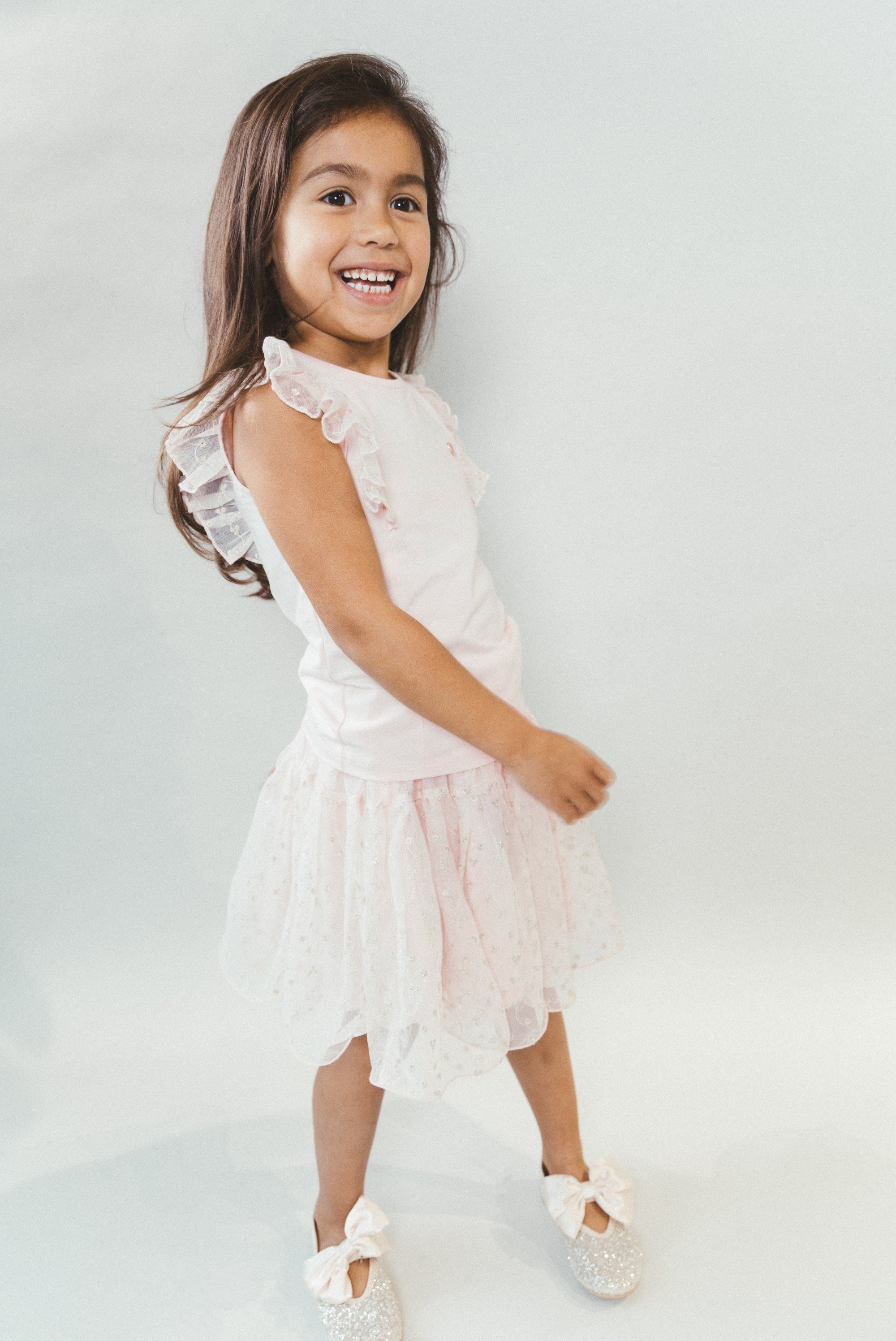 TREACLE lurex rok. Pink Symphony