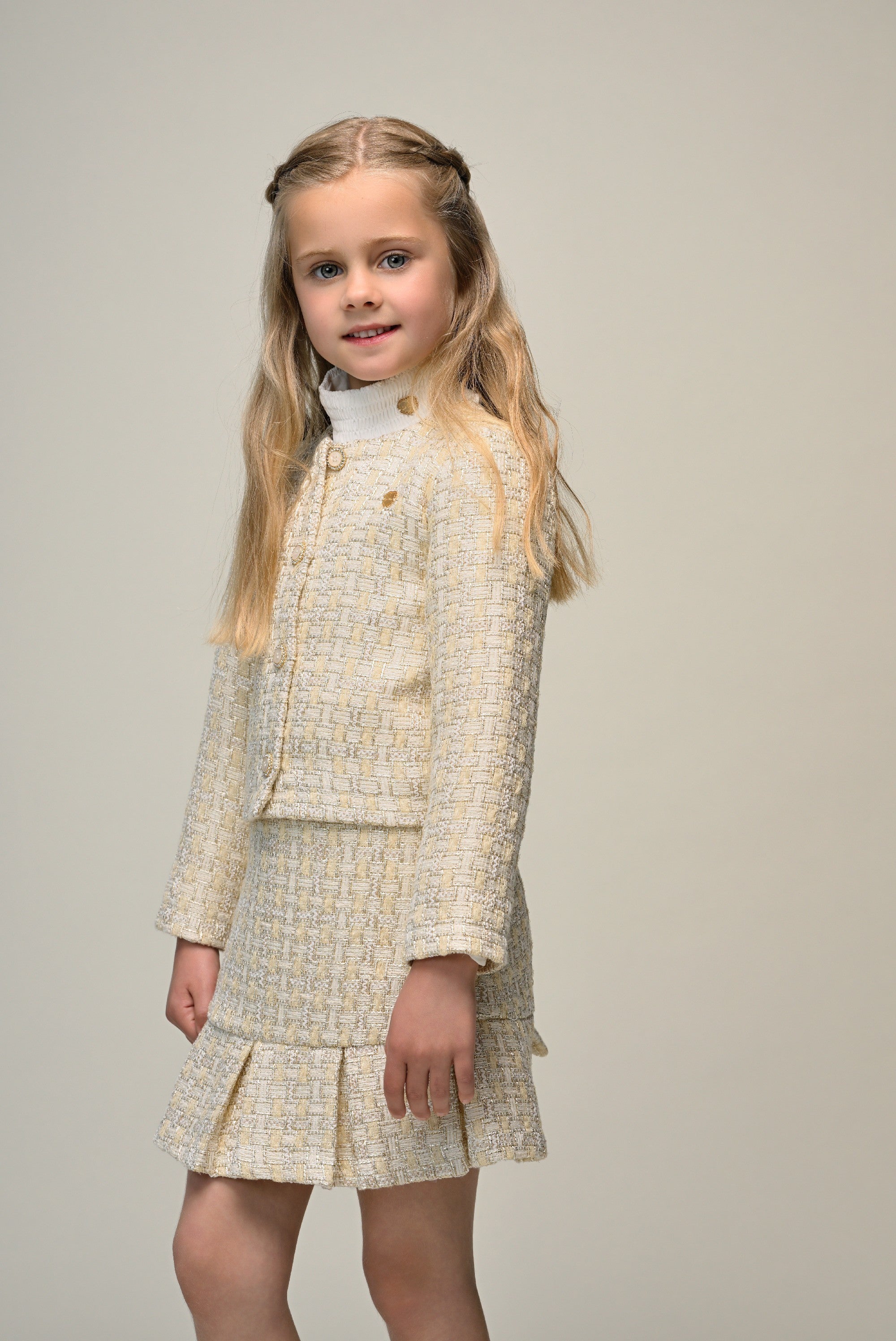 TIVVY tweed rok. Golden Glow