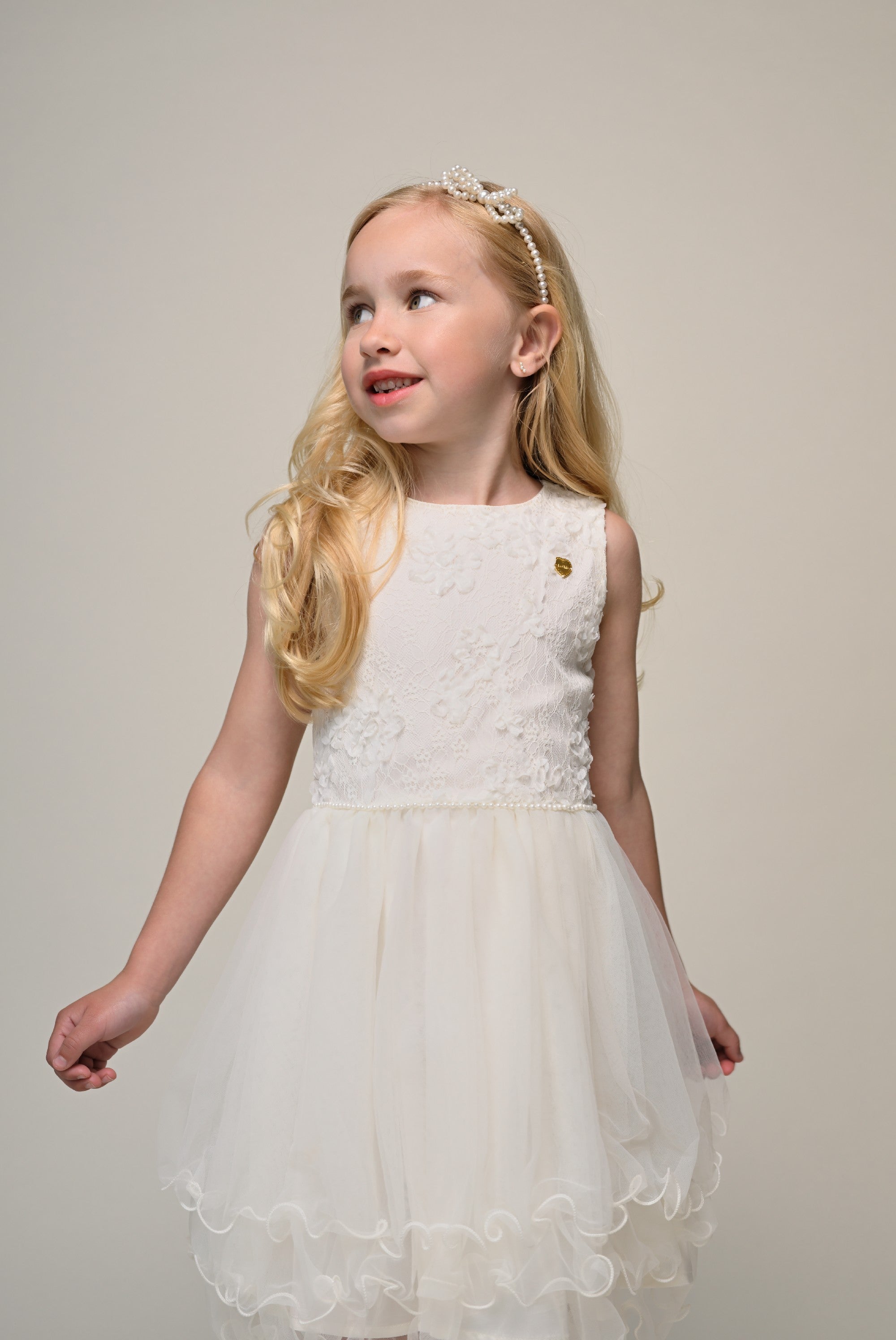 SYMPHA feest jurk. Pearl