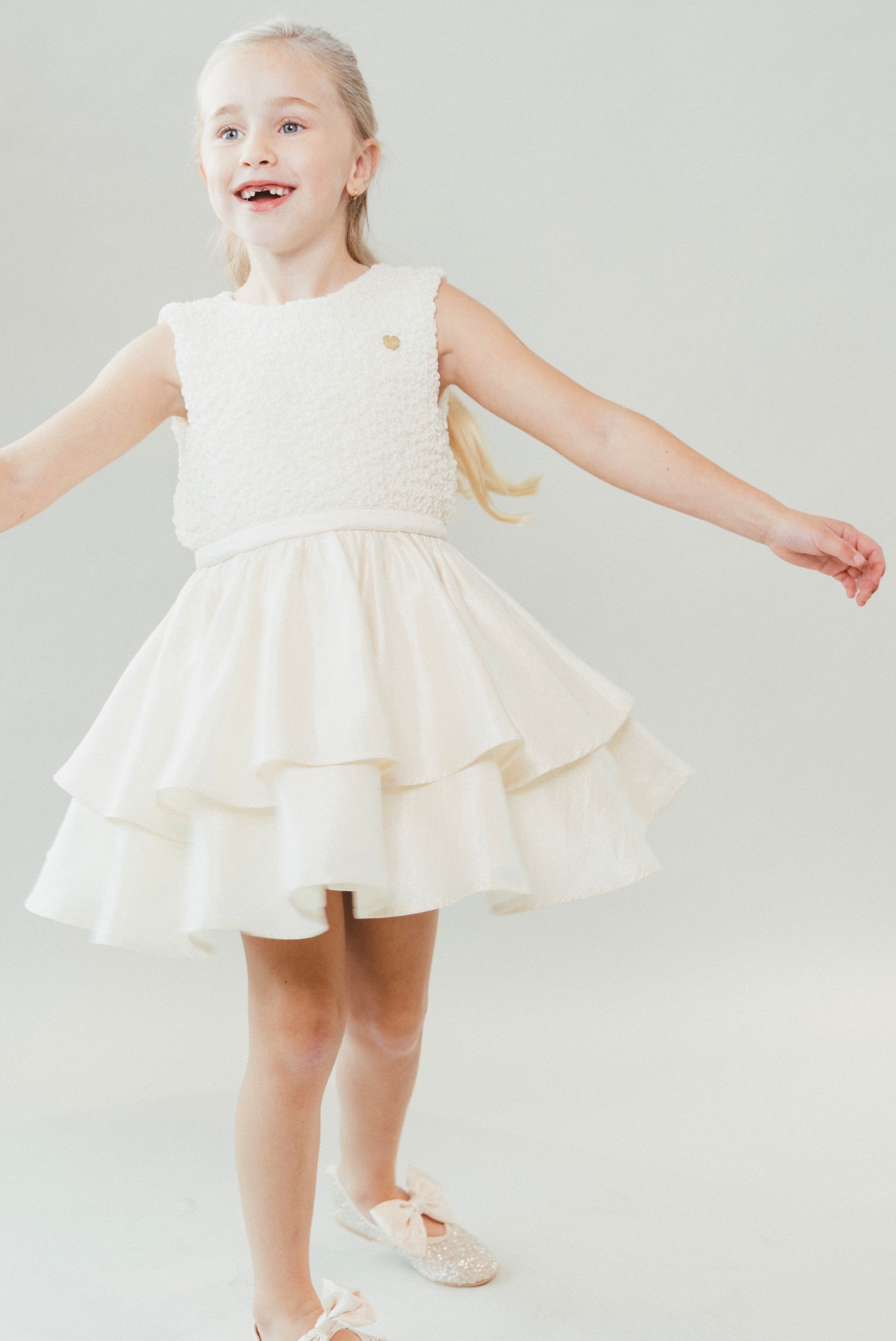 SHINY feest jurk. Pearl