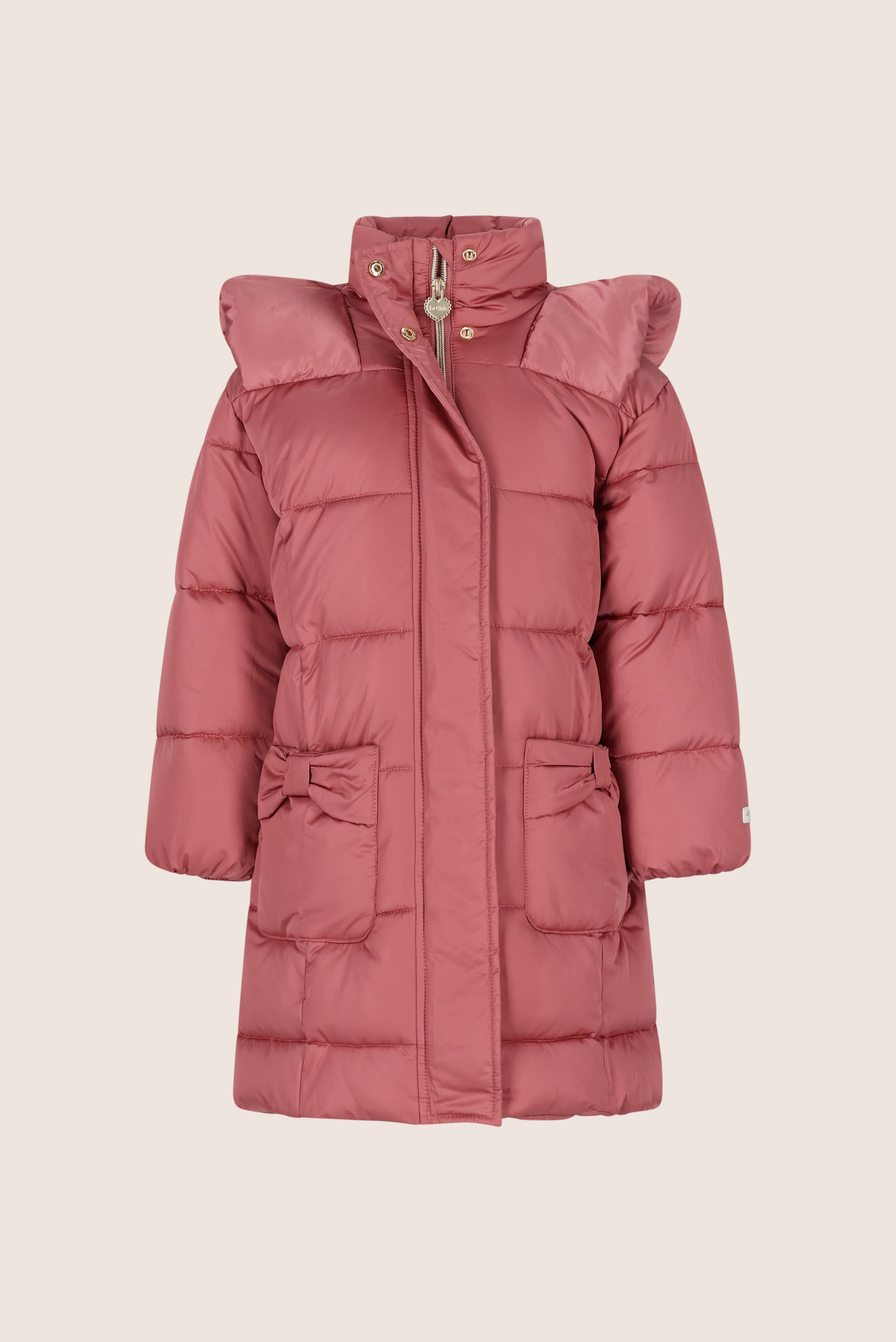 BLOOM lange winter puffer - Charming Cerise