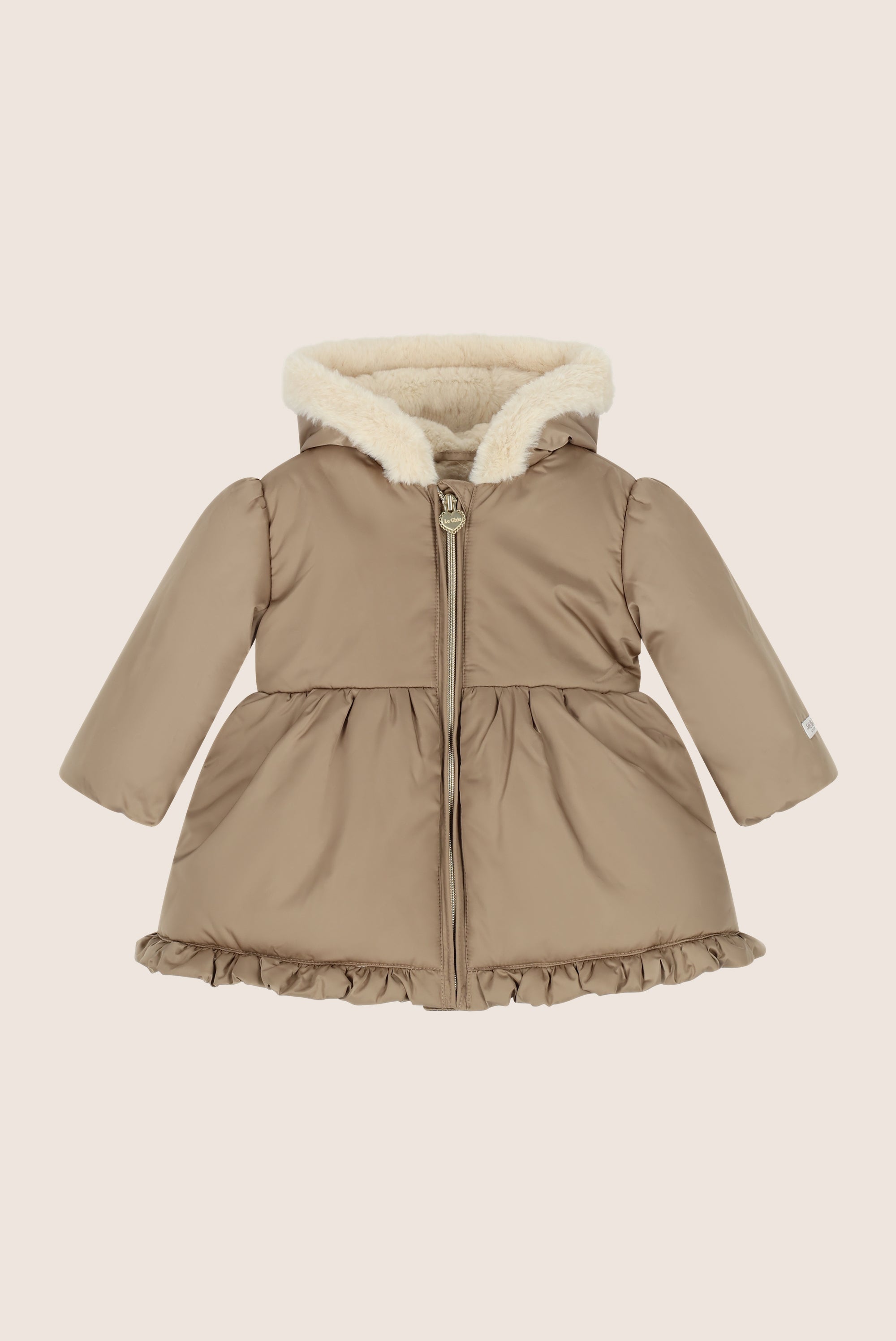 BELLY ruffle winterjasje - Dark Champagne