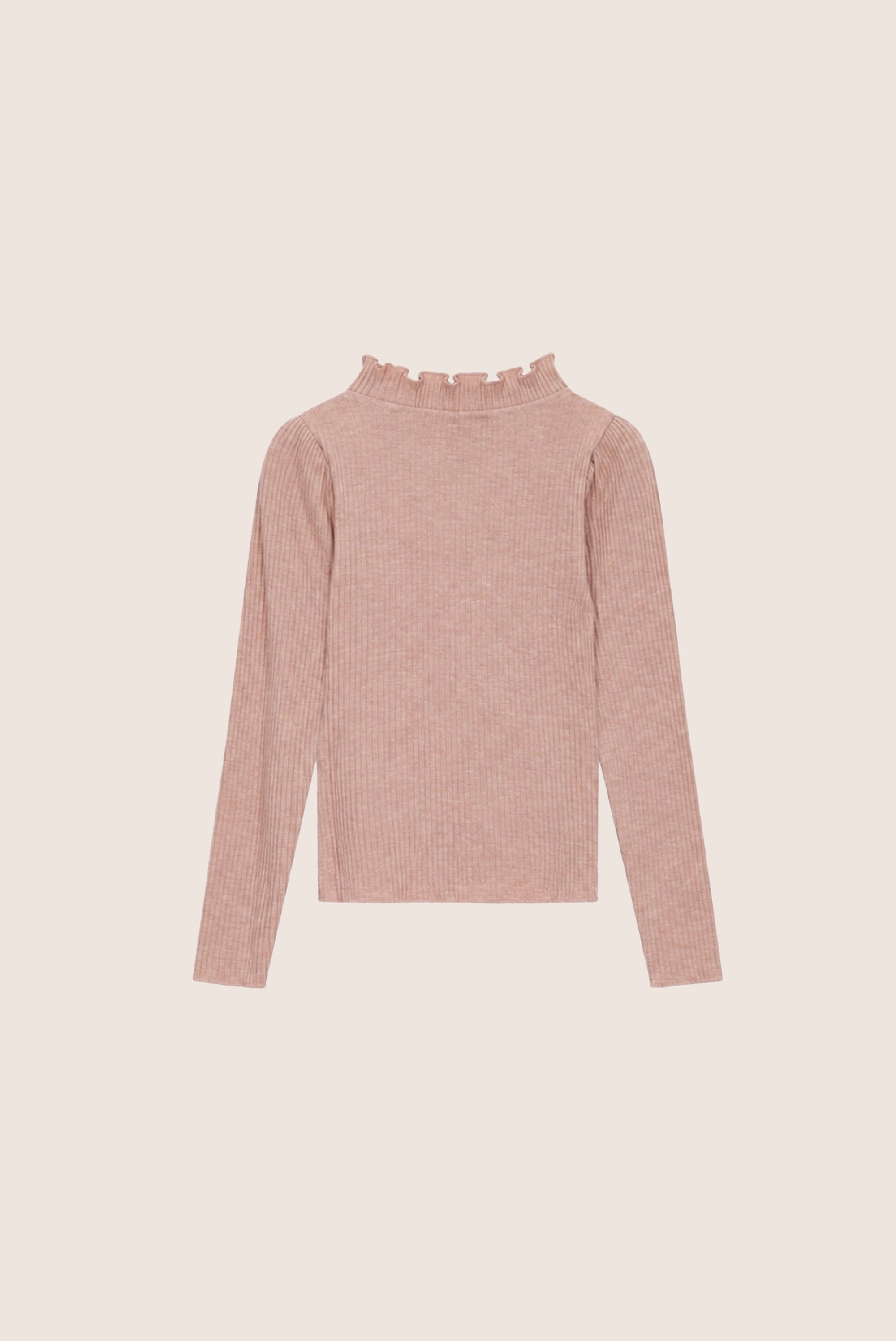 NOVA rib longsleeve - Victorian Pink