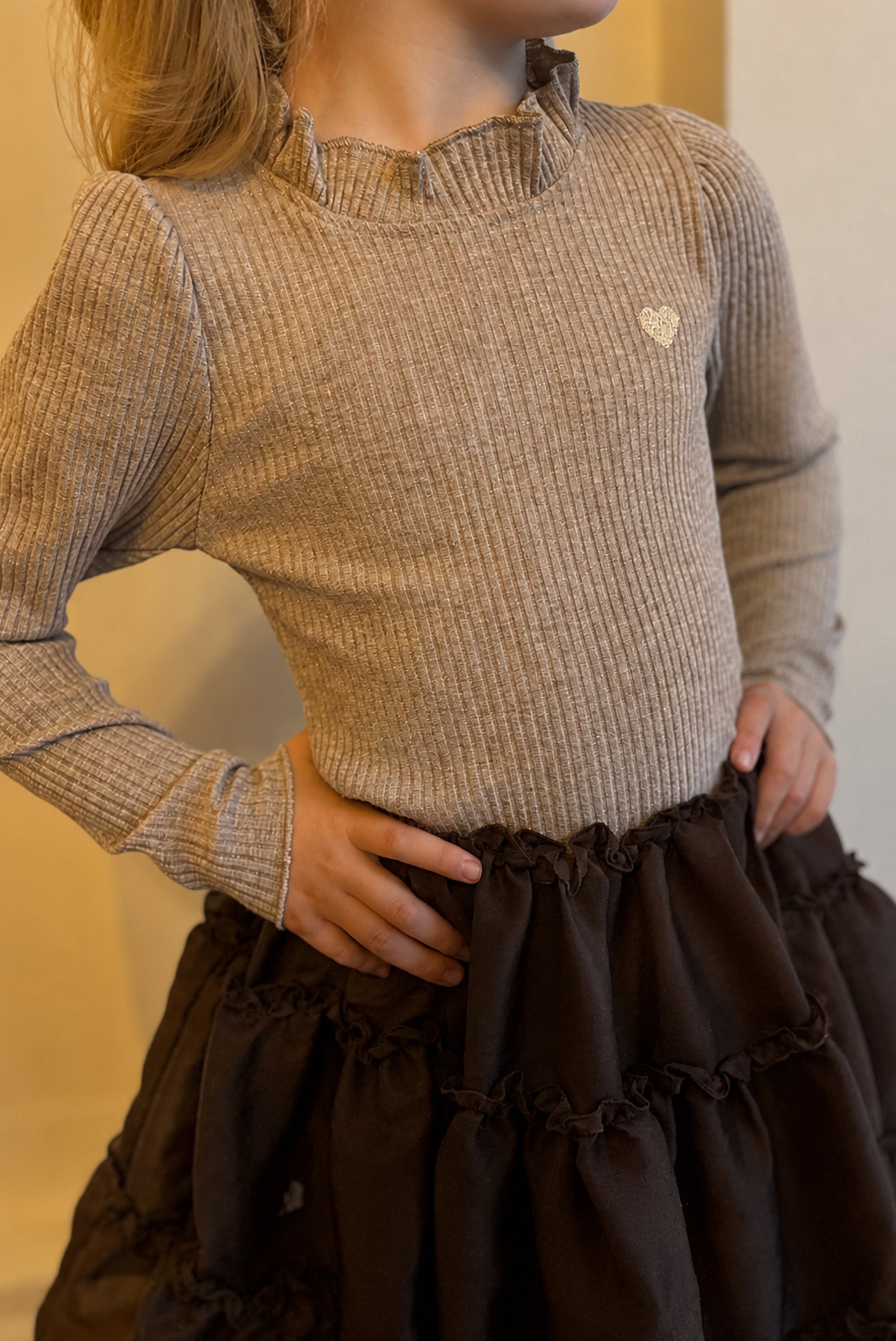 NOVA rib longsleeve - Dune
