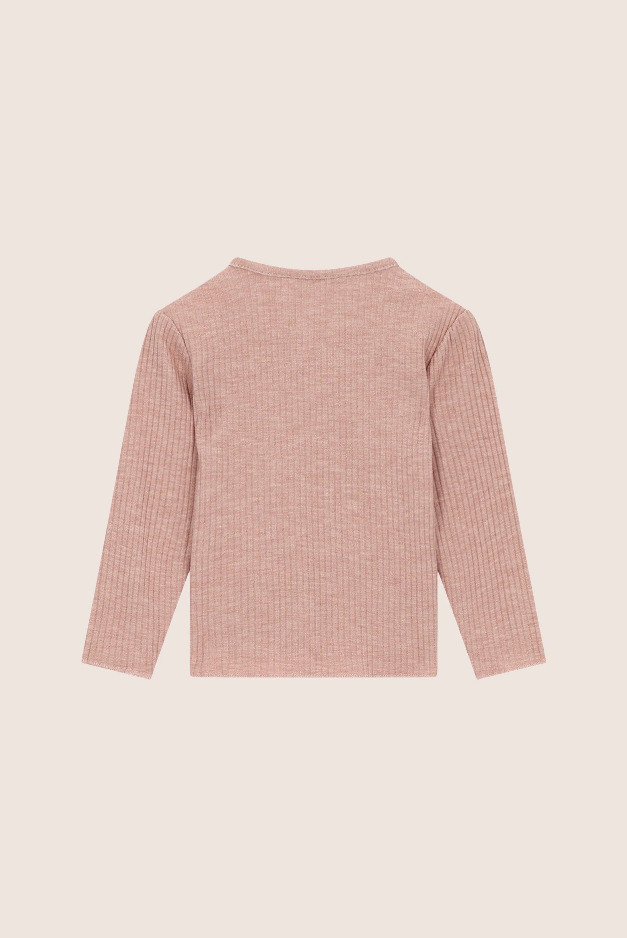NOVAY rib longsleeve - Victorian Pink