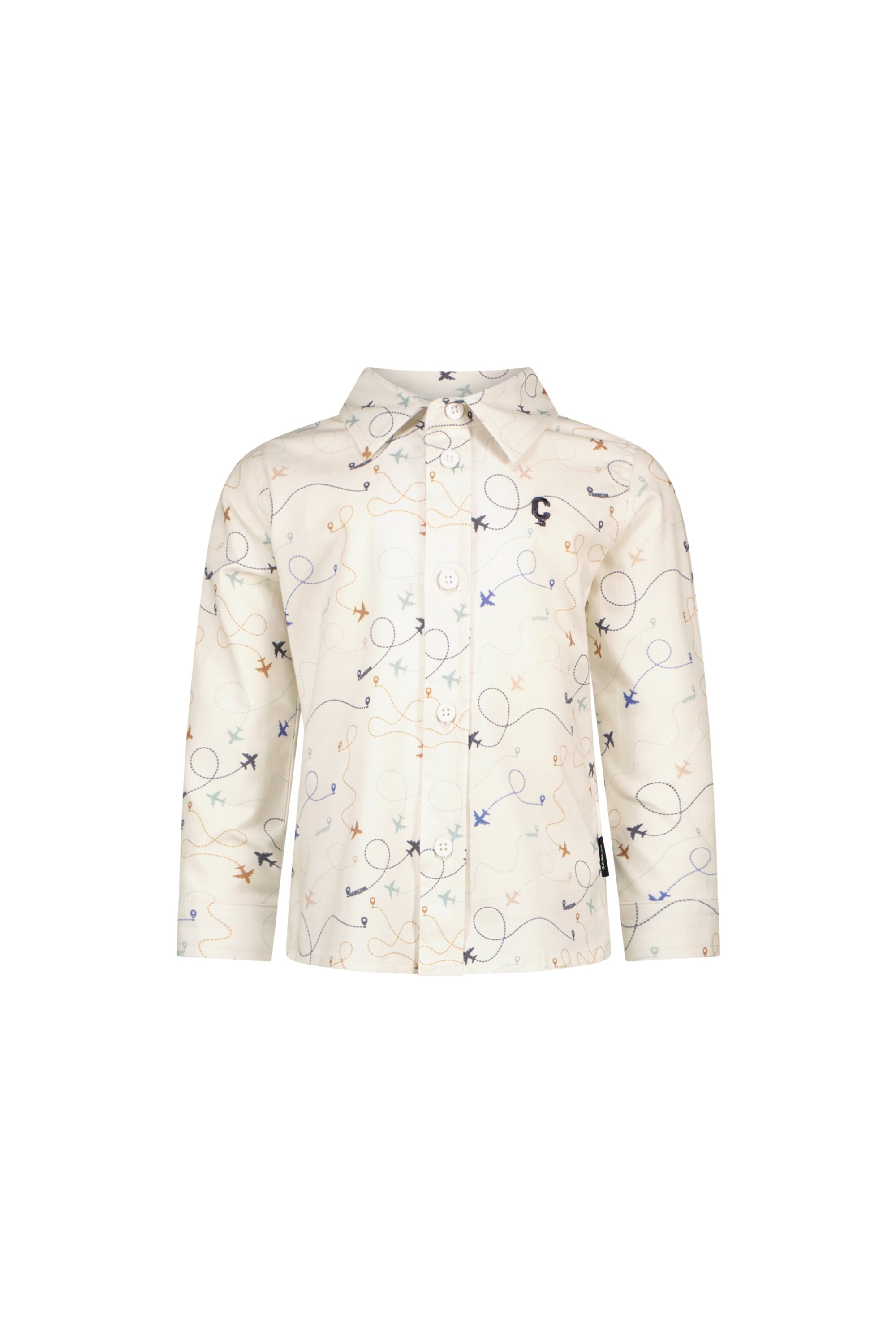 ERINO AOP Garçon shirt *White*