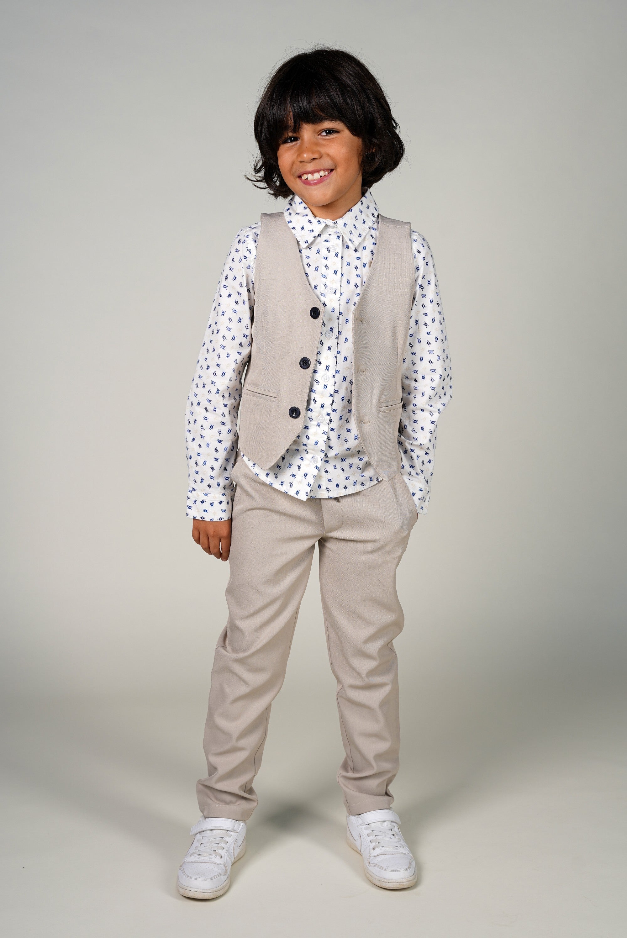 EVI overhemd. Robot Eye Navy AOP