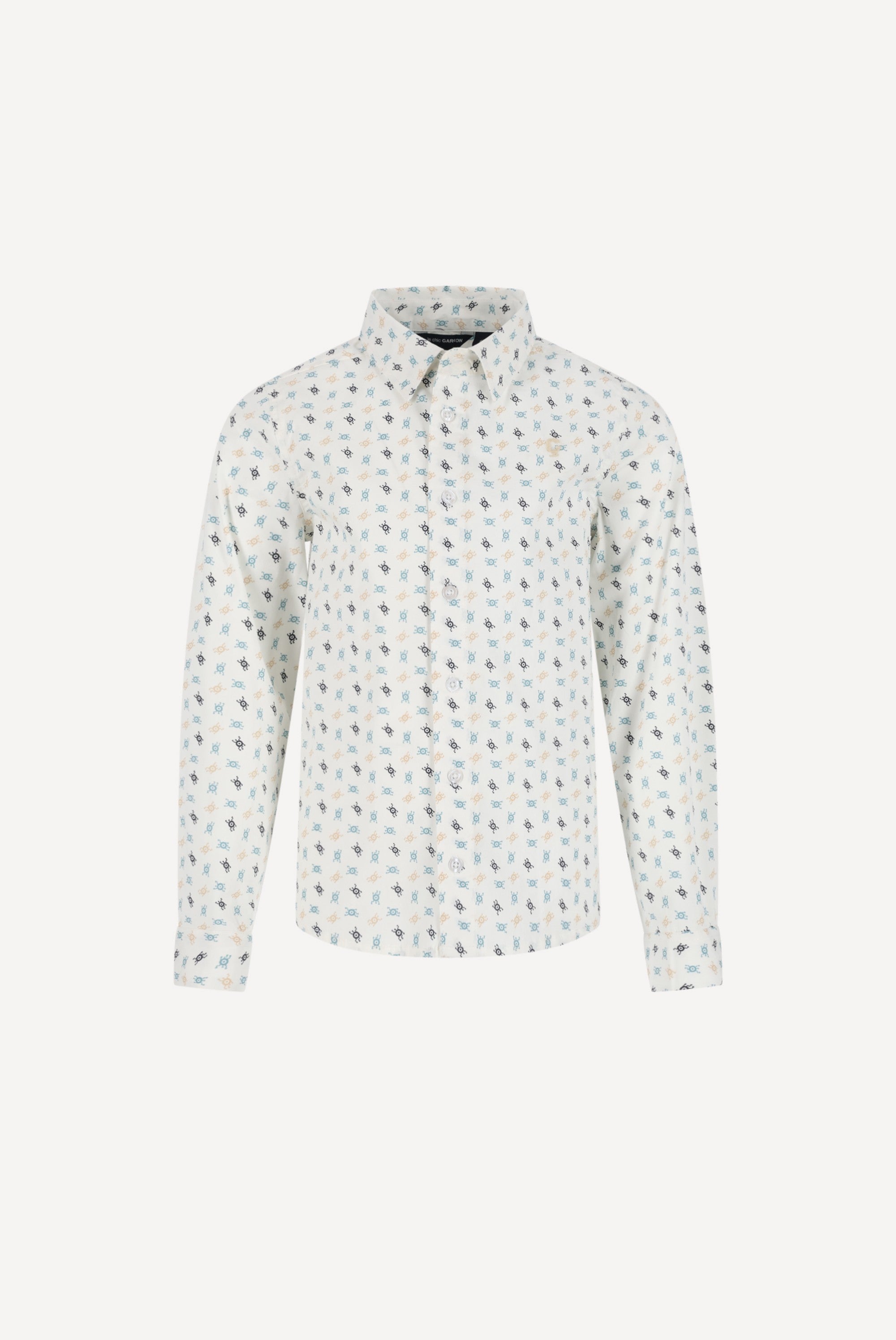 EVI overhemd. Robot Eye Sage AOP Garcon