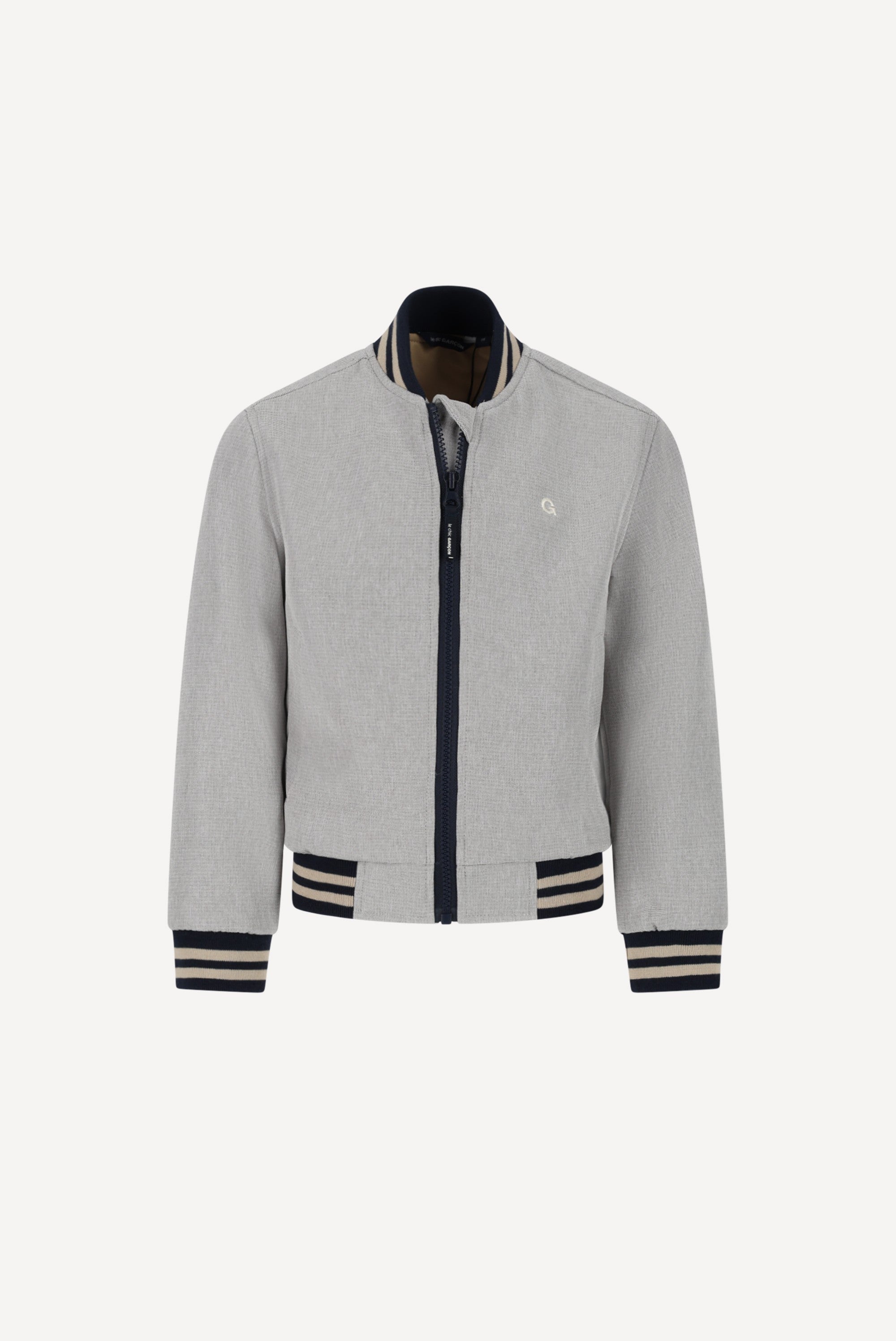 BRIAN bomber. Grey Melange