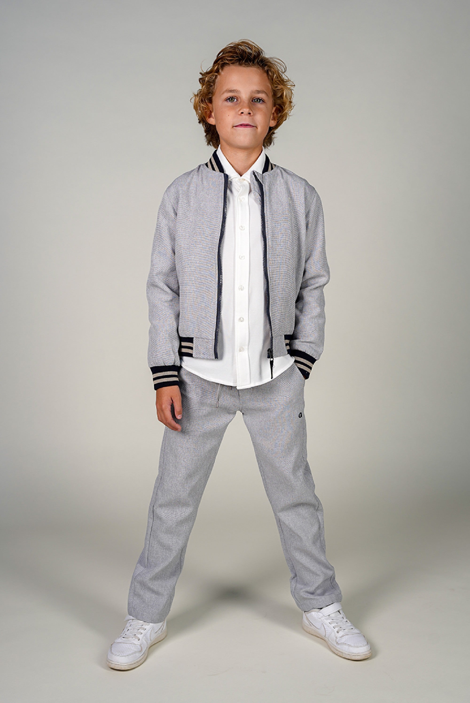 DONKY broek. Grey Melange