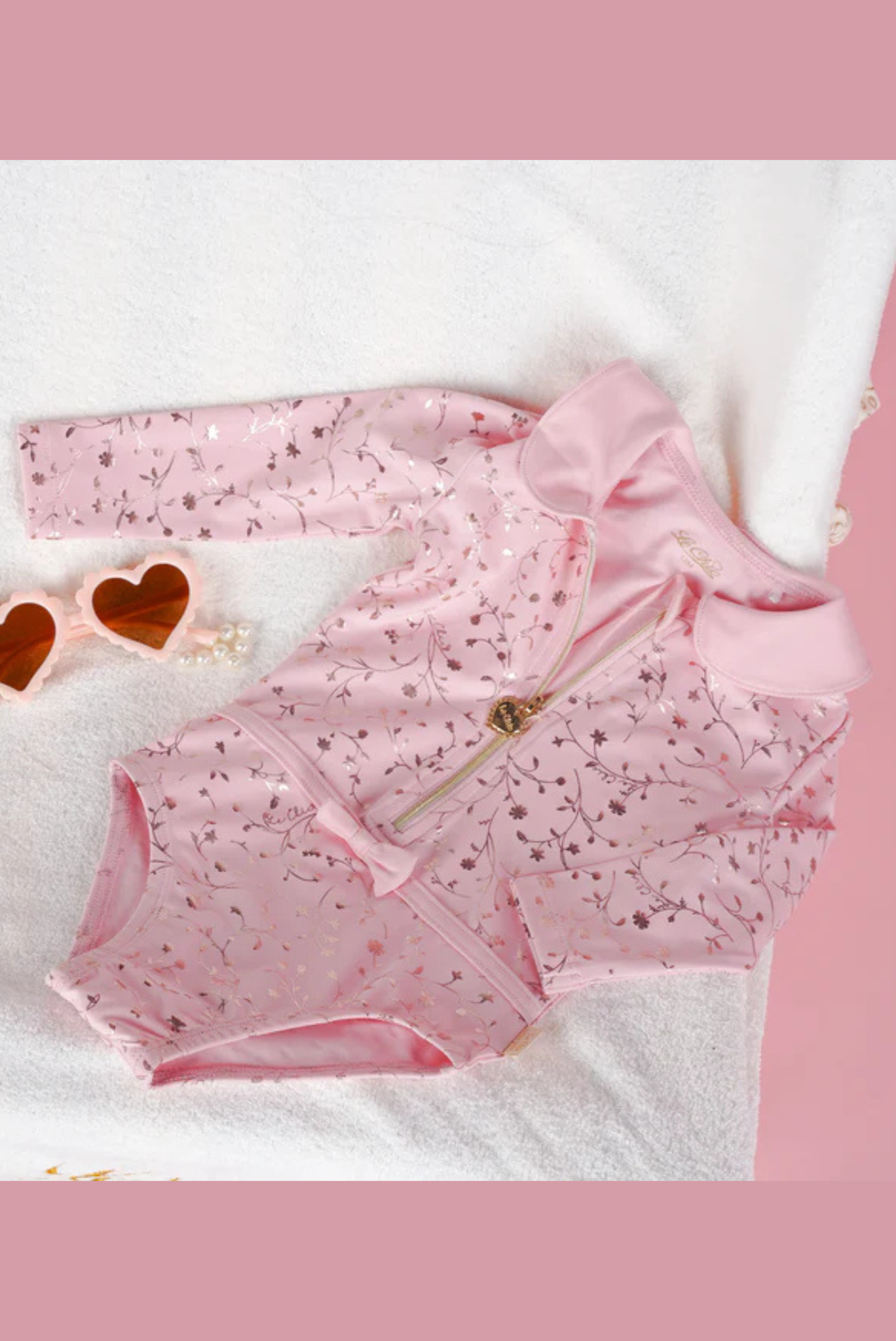 ♥ZIARA♥ swimsuit & sunglasses *Cotton Candy*