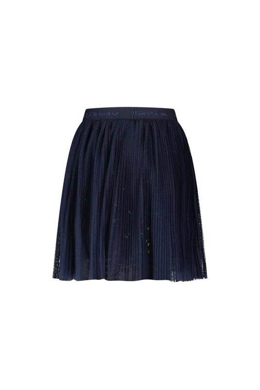 Olladi bouquet embro sweater & Truhy mesh and pearls skirt