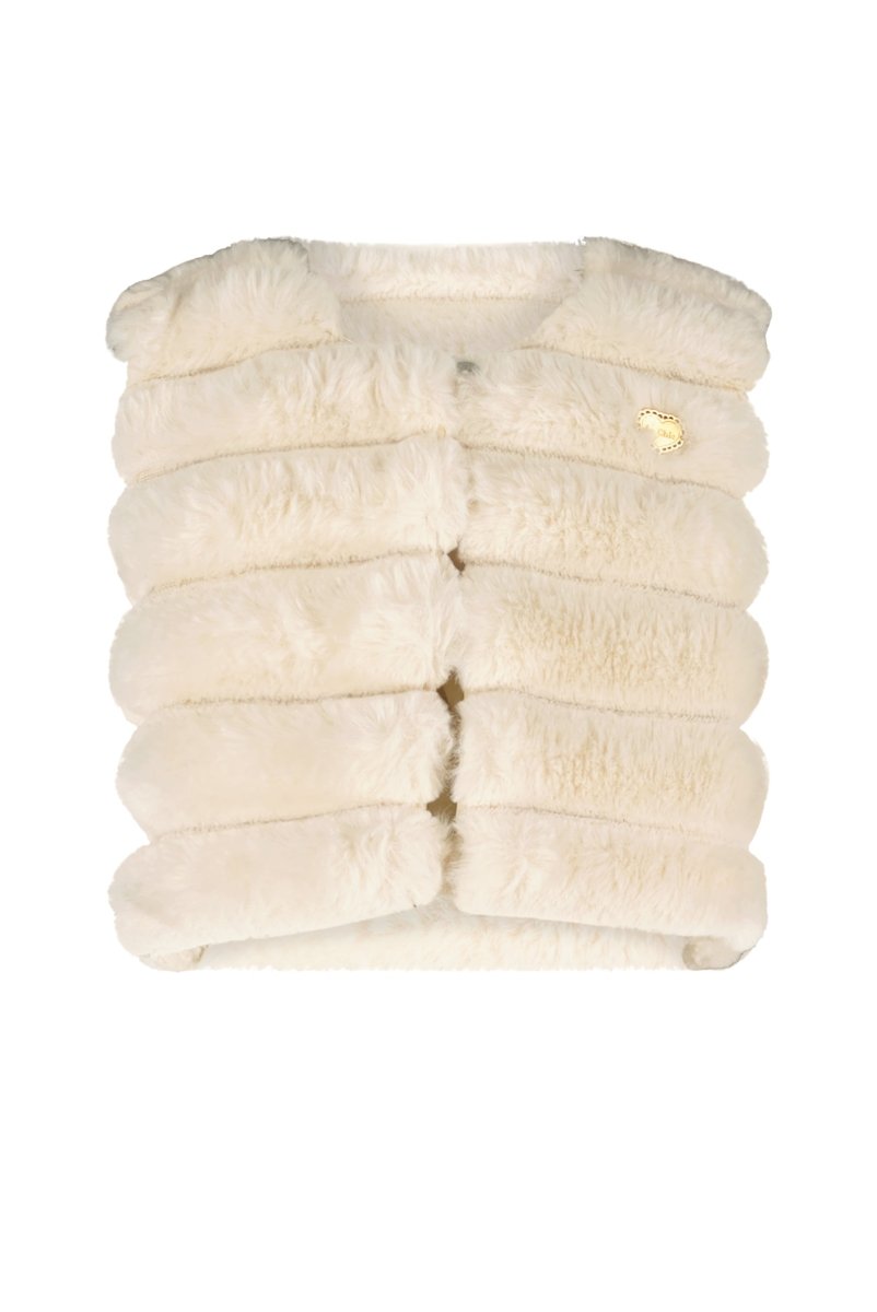 EMORIA bumpy fur gilet mini - Le Chic Fashion