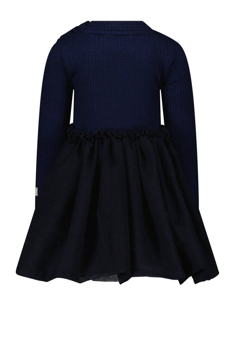 SMART cable knit & net dress mini - Le Chic Fashion