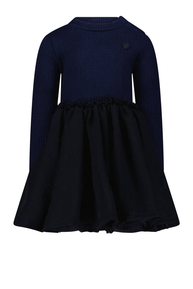 SMART cable knit & net dress mini - Le Chic Fashion