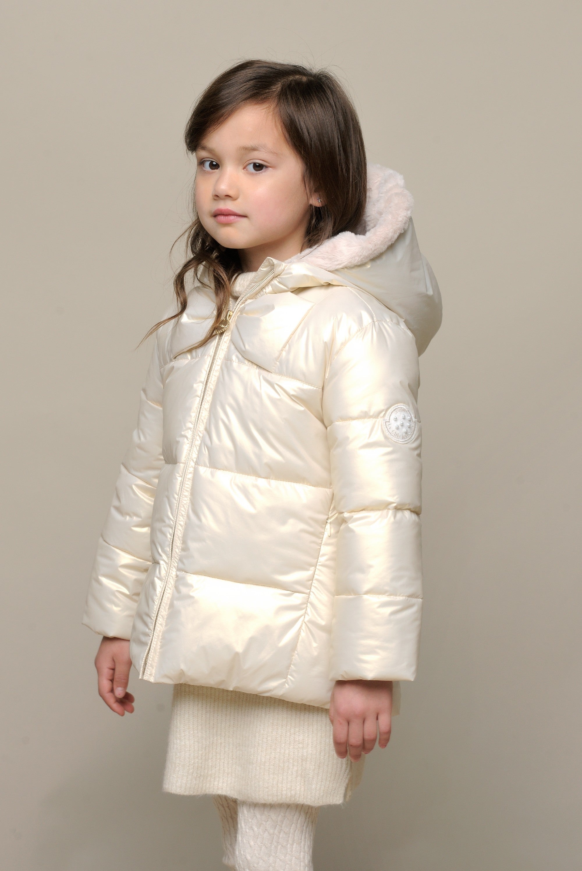 BABELY big bow puffy coat