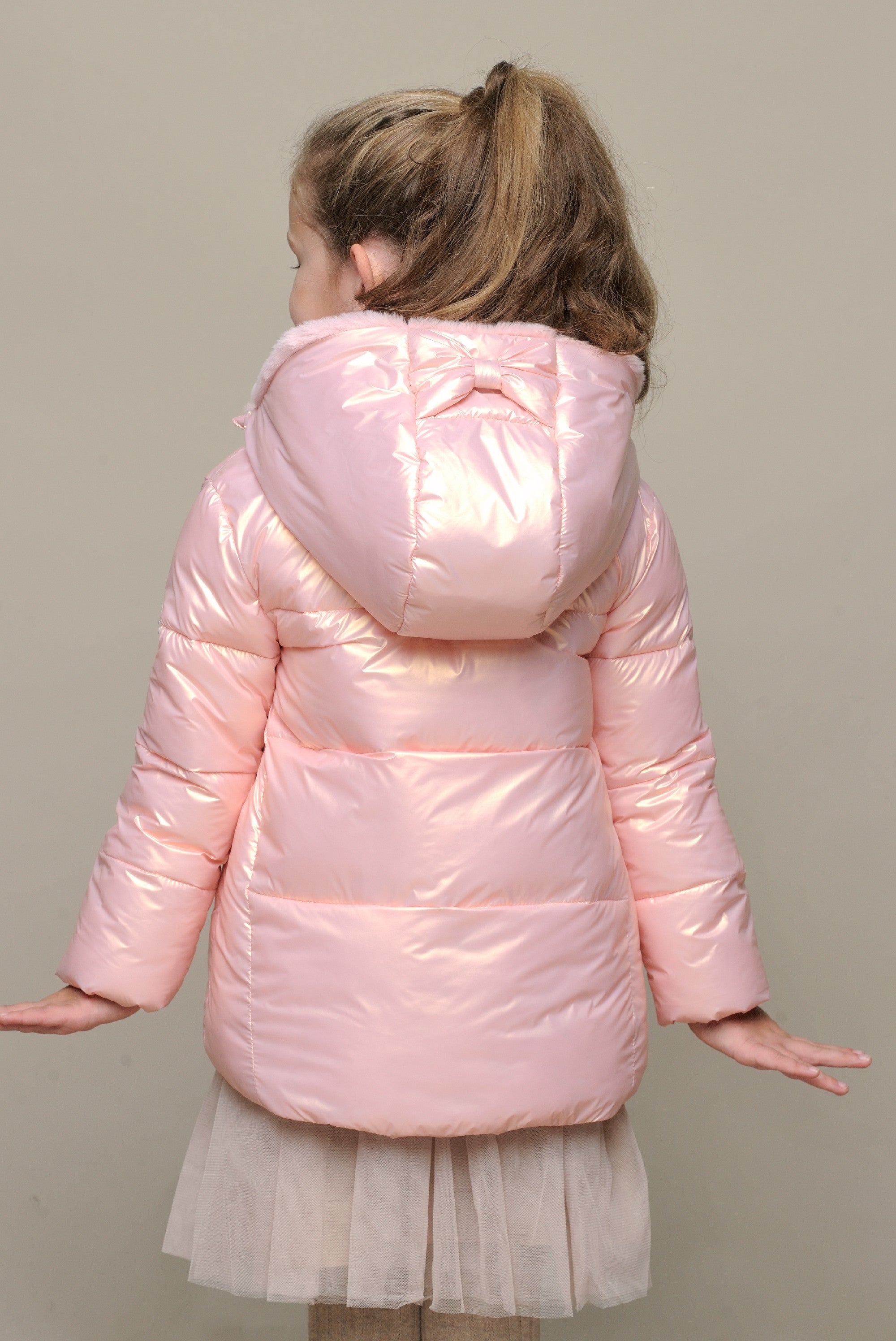 BABELY big bow puffy coat